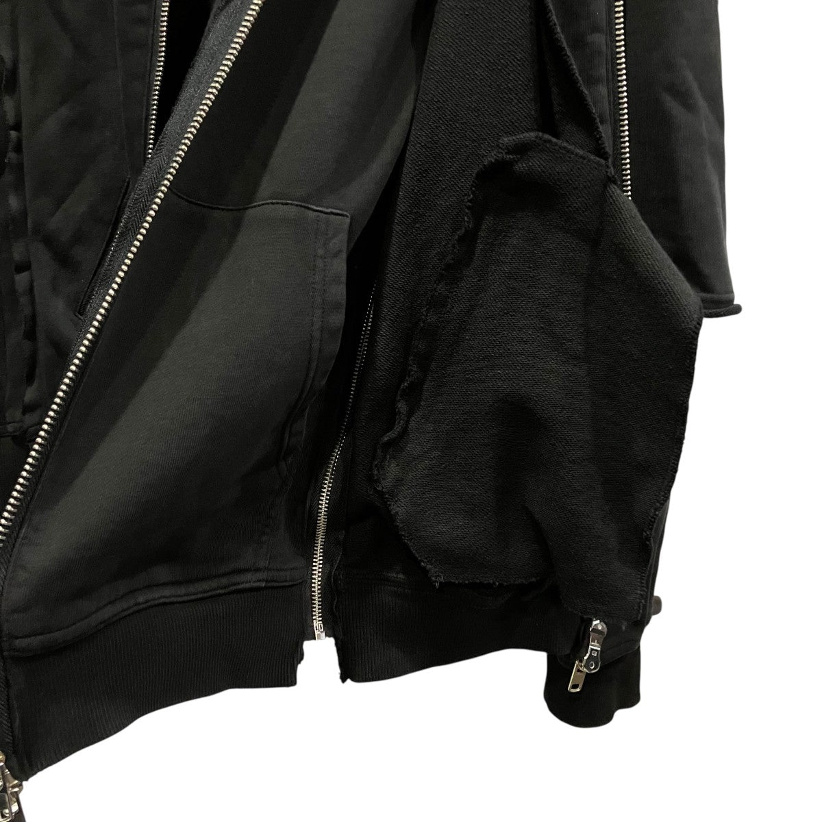 BLEACH LAYERED ZIP HOODIEブリーチ加工レイヤードジップパーカーBR26SS-C5001