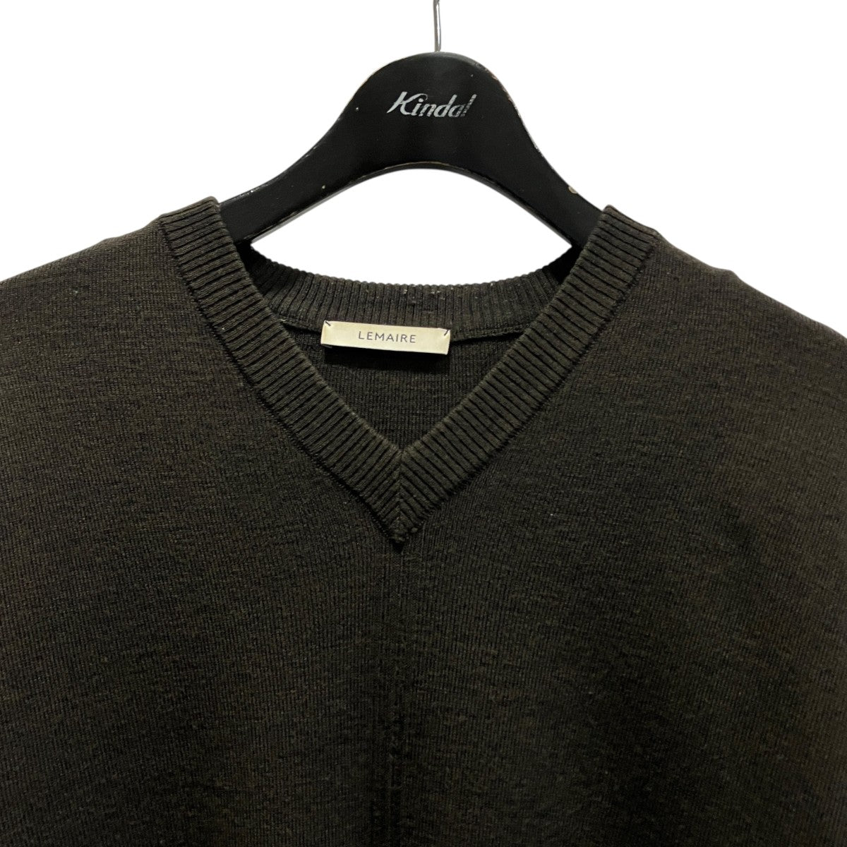 25AWDARK CACAO V NECK SWEATERVネックニットTO1430 LK087