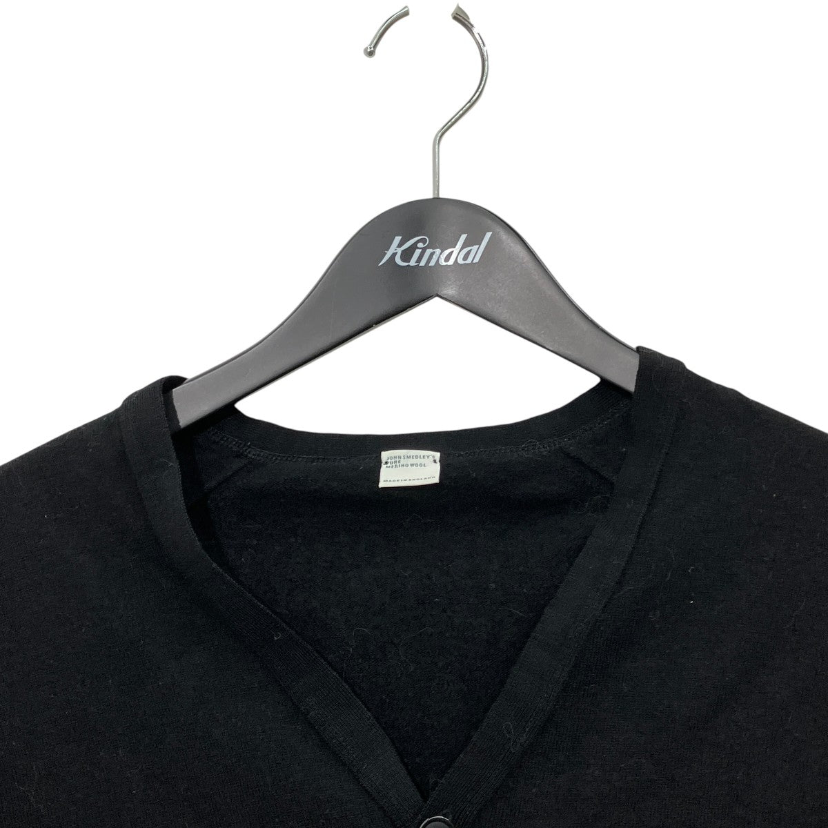 JOHN SMEDLEY(ジョンスメドレー) ニットカーディガン ブラック サイズ