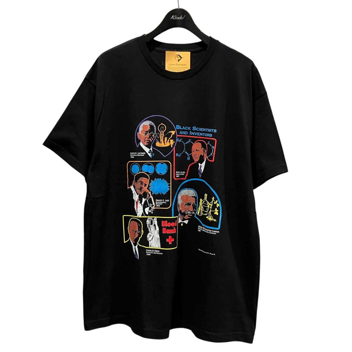 Cotton Expressions Black Scientists and InventorsサイエンティストプリントTシャツ 古着・中古-1枚目のアイテム画像