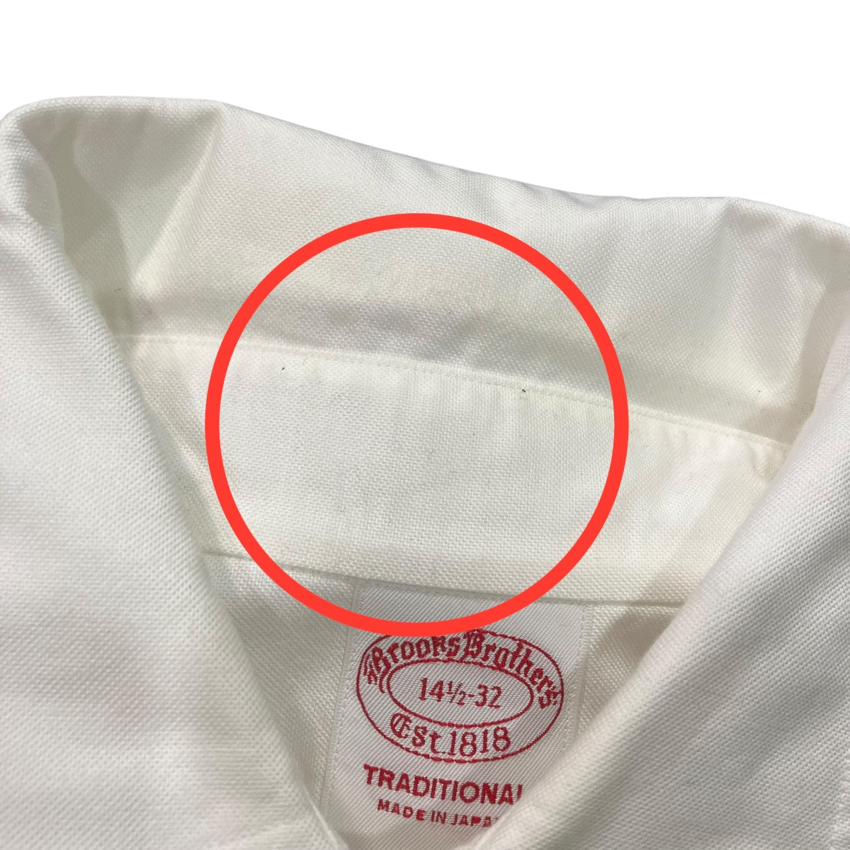 BROOKS BROTHERS オックスフォードボタンダウンシャツ19-70-5675-01 古着・中古-6枚目のアイテム画像