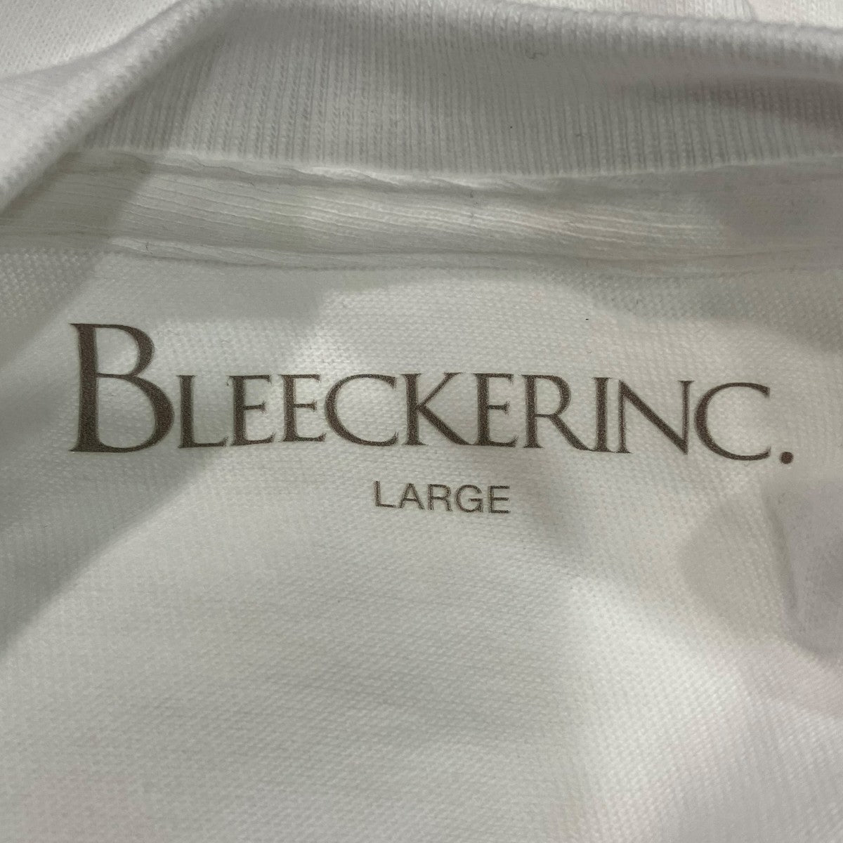 BLEECKER INC． bleeCKer L S Tee -white長袖Tシャツ 古着・中古-4枚目のアイテム画像