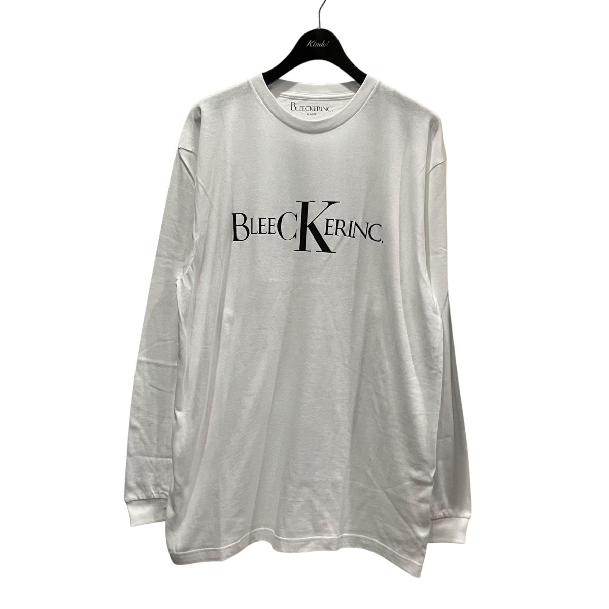 bleeCKer L S Tee -white長袖Tシャツ