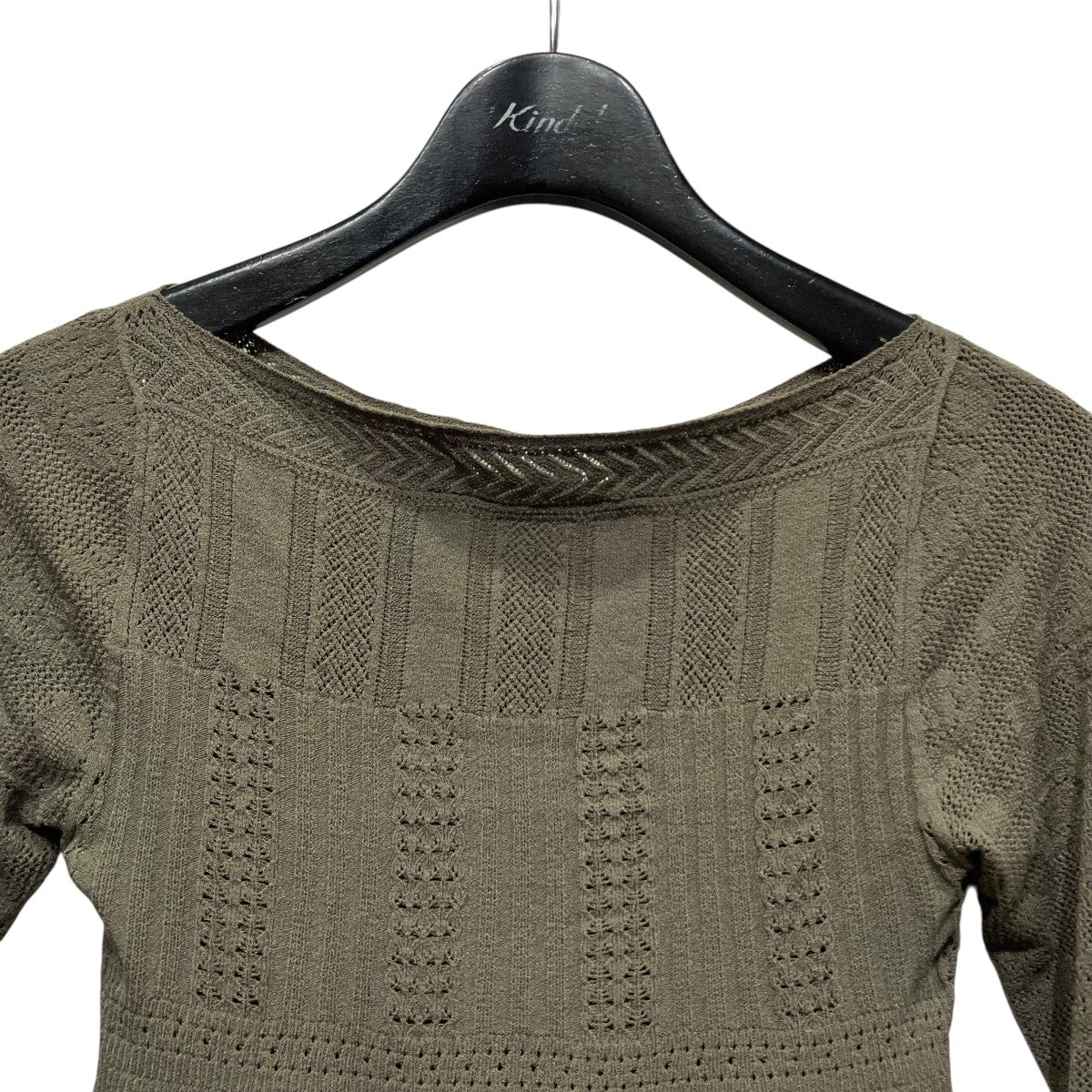 ROSE PATTERN LACE KNIT BODYSUITローズパターンレースニットボディースーツFTC254-0713