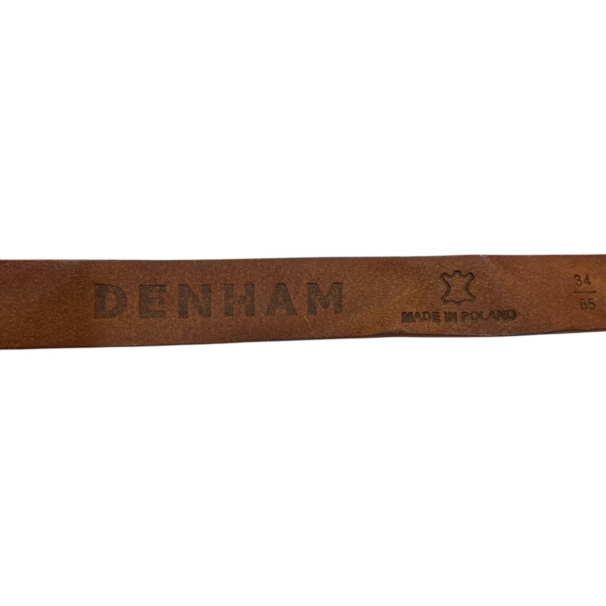 Denham レザーナローベルト 古着・中古-4枚目のアイテム画像