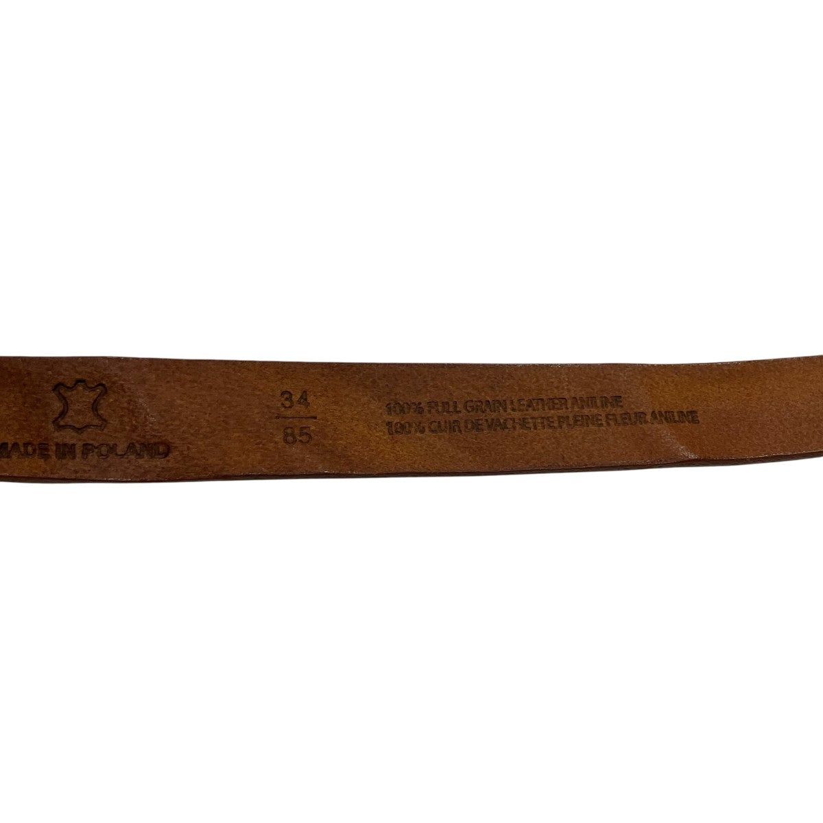 Denham レザーナローベルト 古着・中古-5枚目のアイテム画像