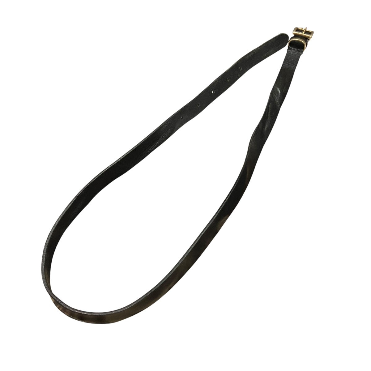 Denham レザーナローベルト 古着・中古-2枚目のアイテム画像