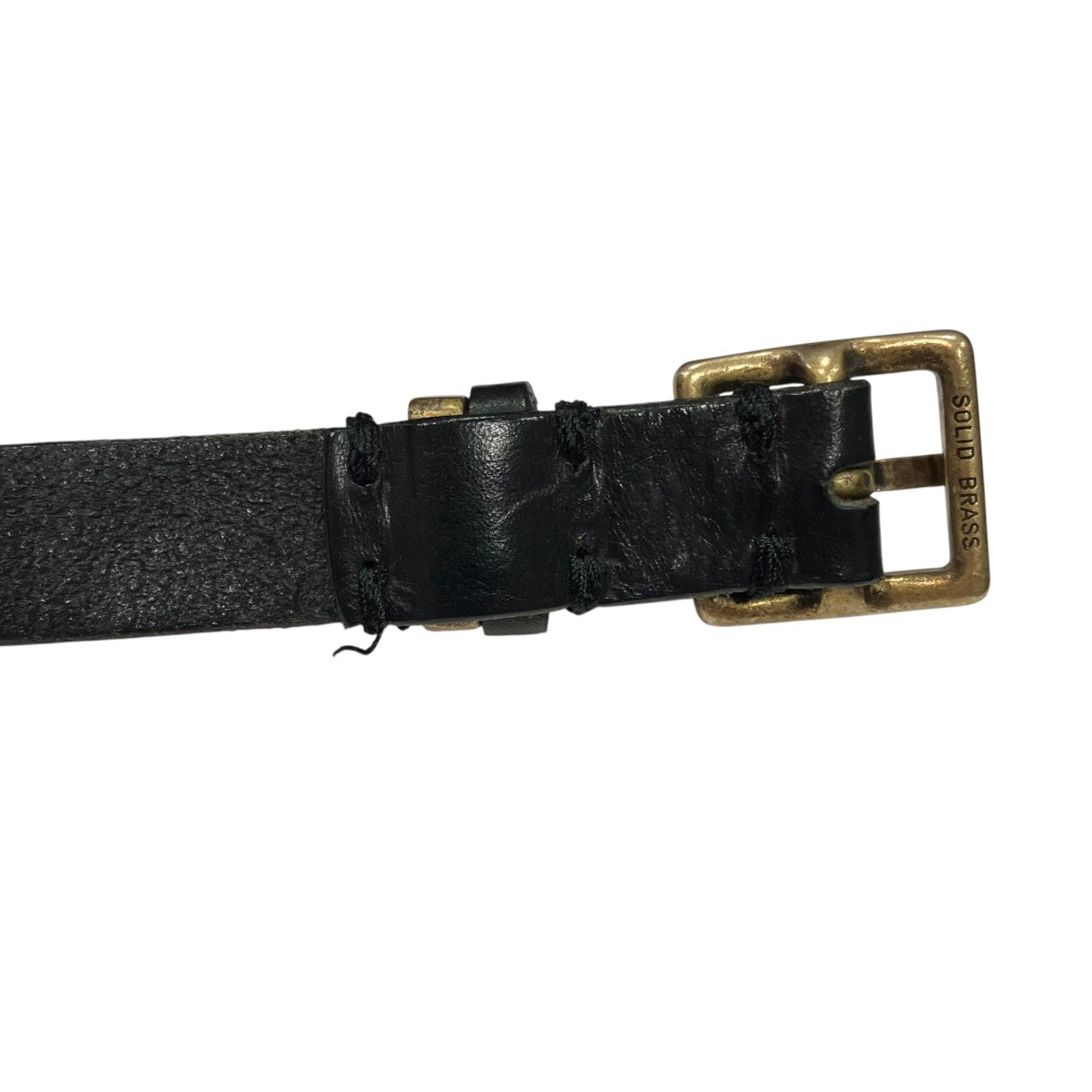 Denham レザーナローベルト 古着・中古-4枚目のアイテム画像