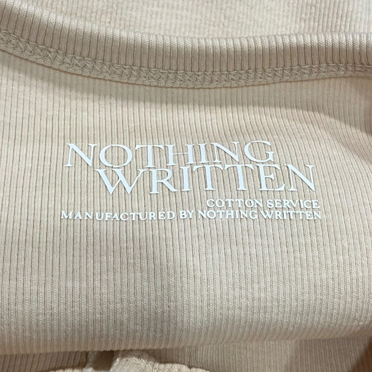 NOTHING WRITTEN(ナッシングリトゥン) 半袖ニットカーディガン