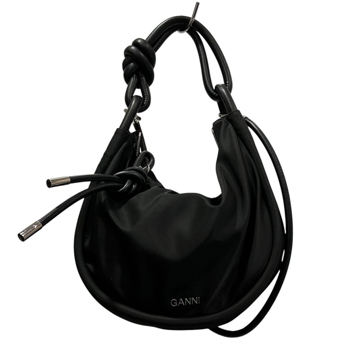 Ganni KNOT BAGUETTE2wayハンドバッグ5719 古着・中古-1枚目のアイテム画像