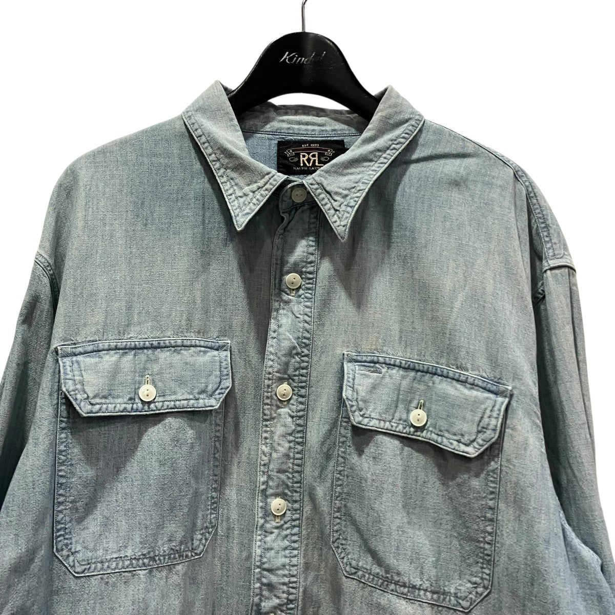 RRL シャンブレーシャツ782725736001 古着・中古-3枚目のアイテム画像