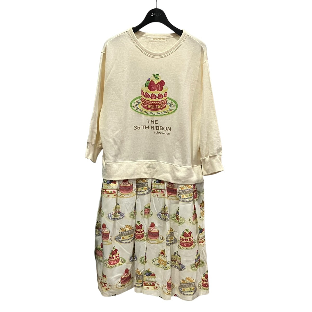 Jane Marple 切替スウェットワンピースC-0084 古着・中古-1枚目のアイテム画像