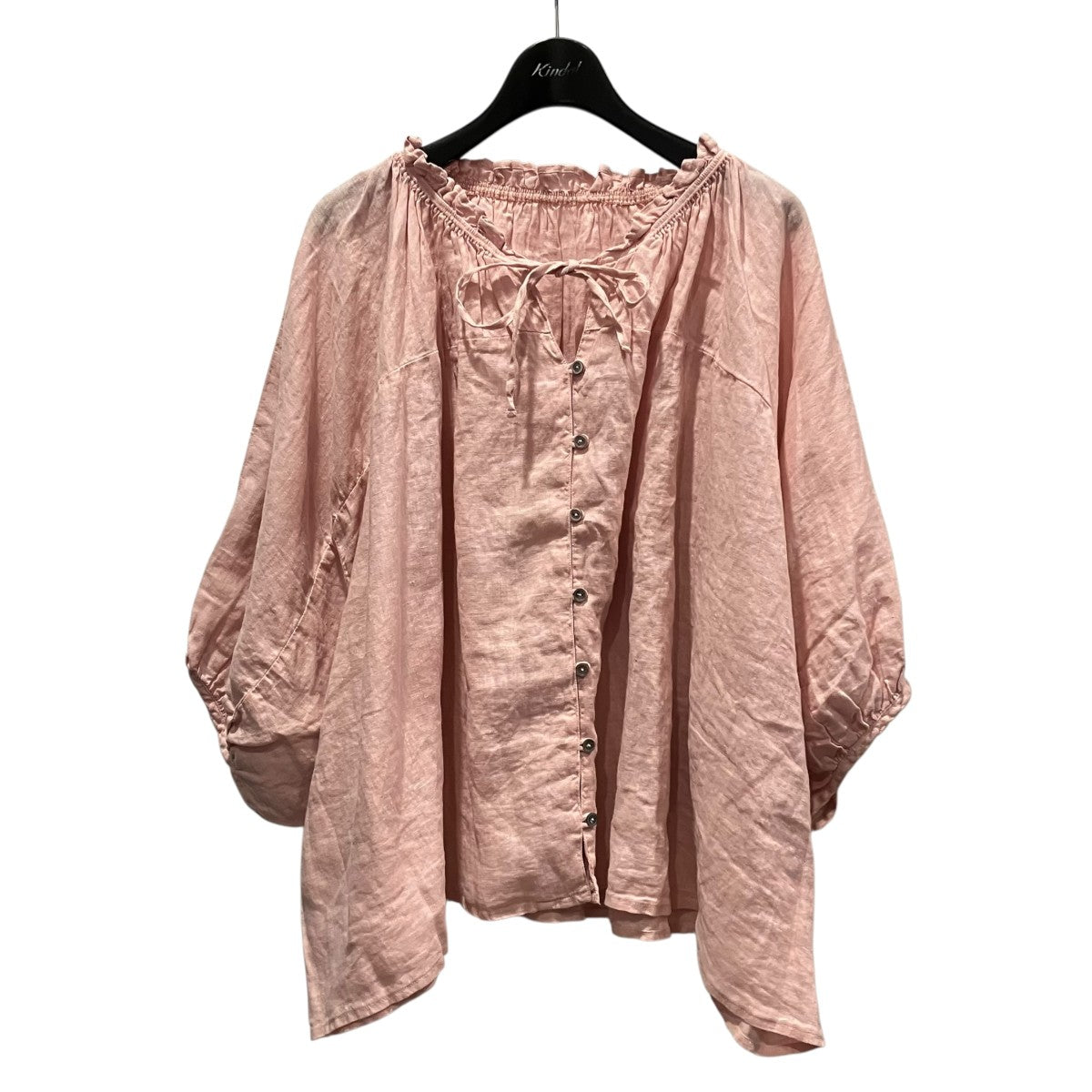 nest Robe Vネックフリルリネンブラウス01233-1404 古着・中古-1枚目のアイテム画像