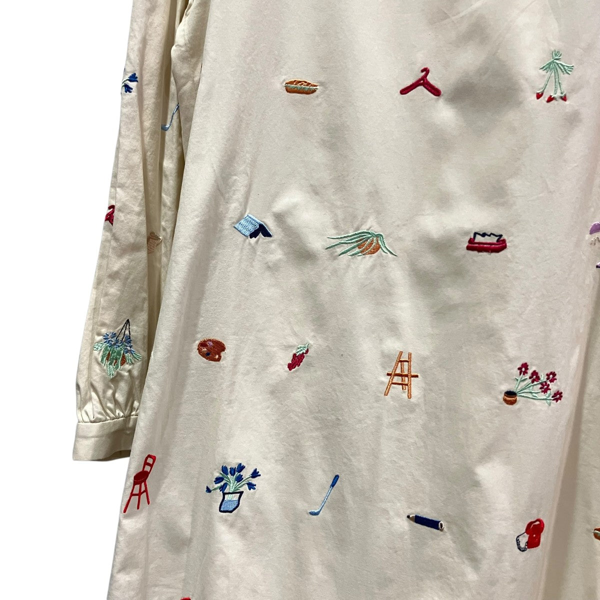 l’atelier du savon 刺しゅうワンピース73-01-0P-001-21-1 古着・中古-5枚目のアイテム画像