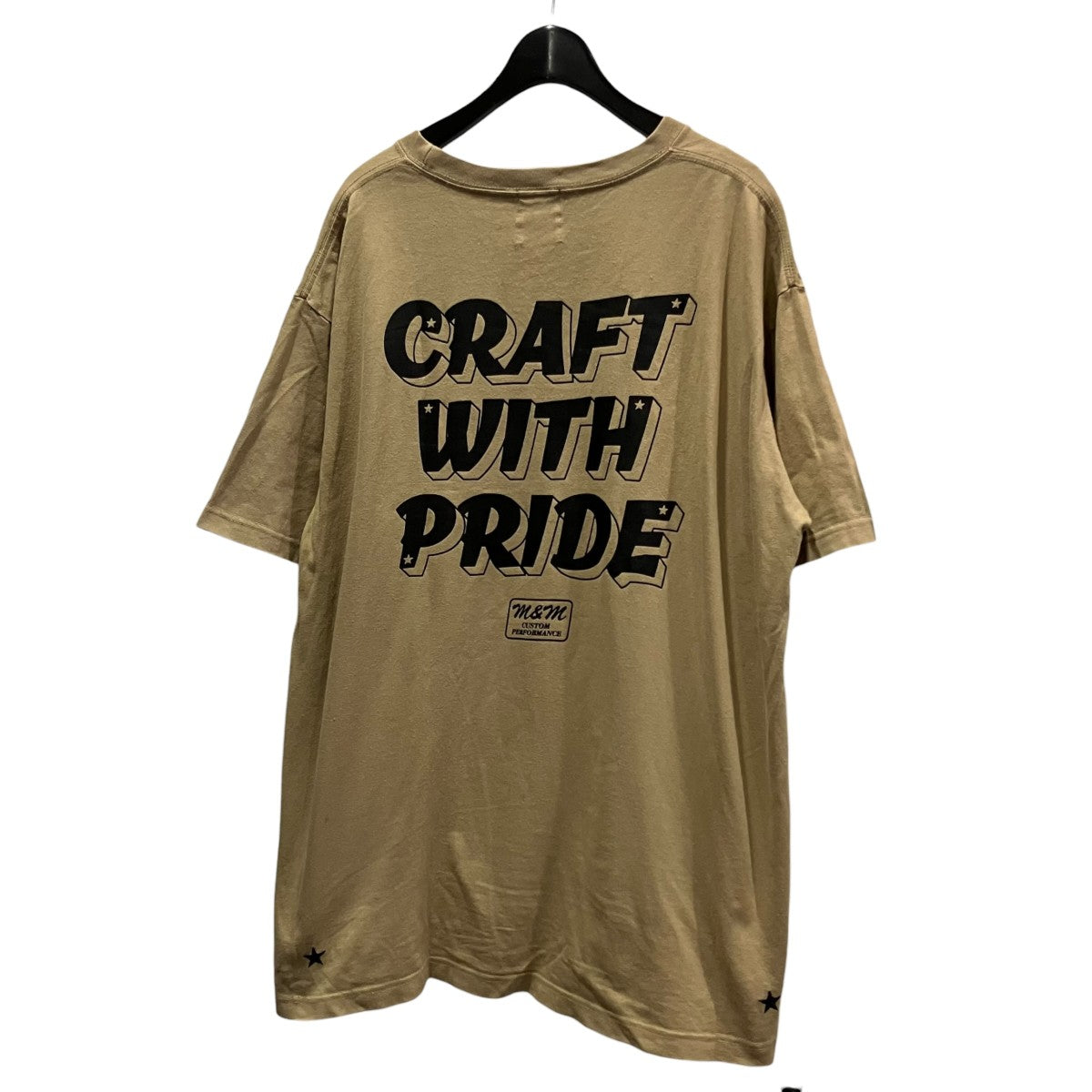 m＆m custom performance CRAFT WITH PRIDE PRINT S S TEEプリントTシャツ 古着・中古-2枚目のアイテム画像