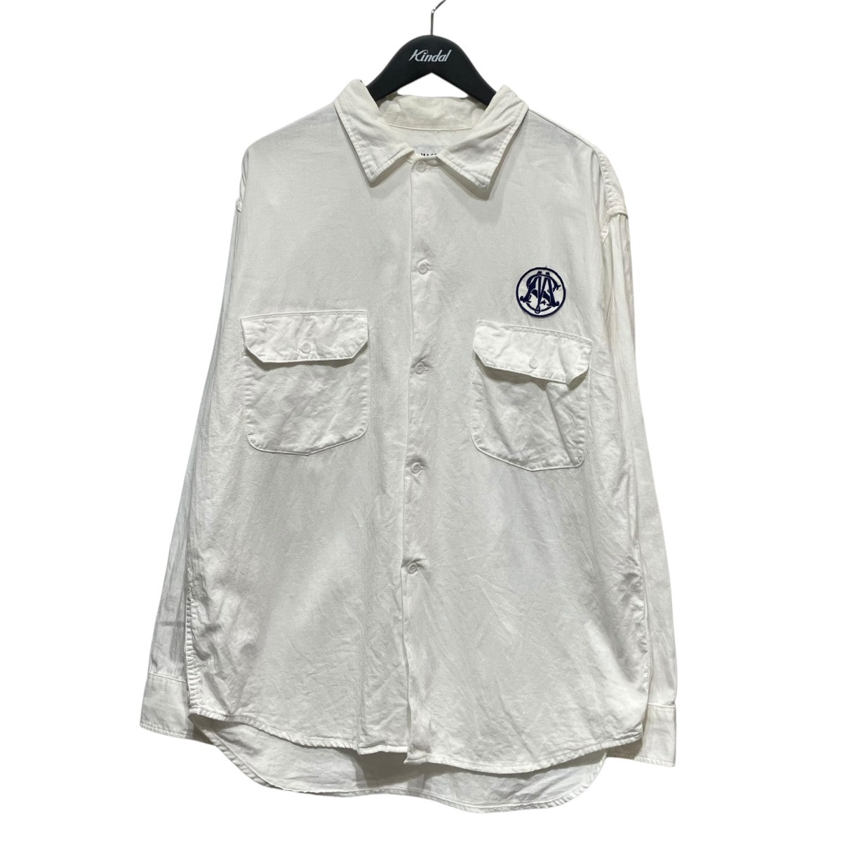 HERRINGBONE SHIRTダブルポケット長袖シャツ