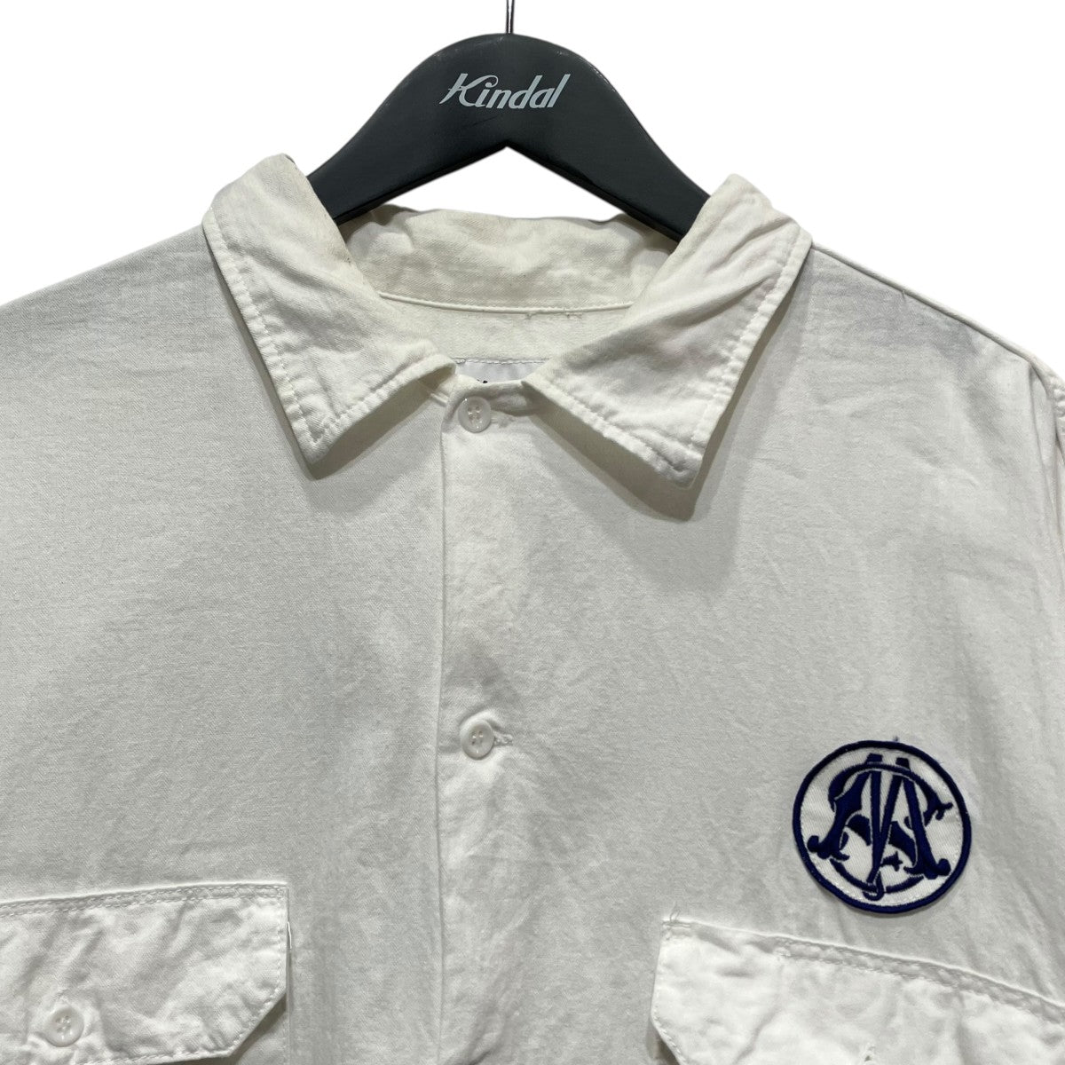 HERRINGBONE SHIRTダブルポケット長袖シャツ
