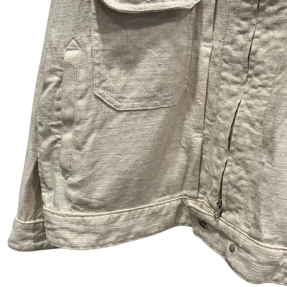Engineered Garments 25SSTrucker Jacketコットンリネントラッカージャケット 古着・中古-4枚目のアイテム画像