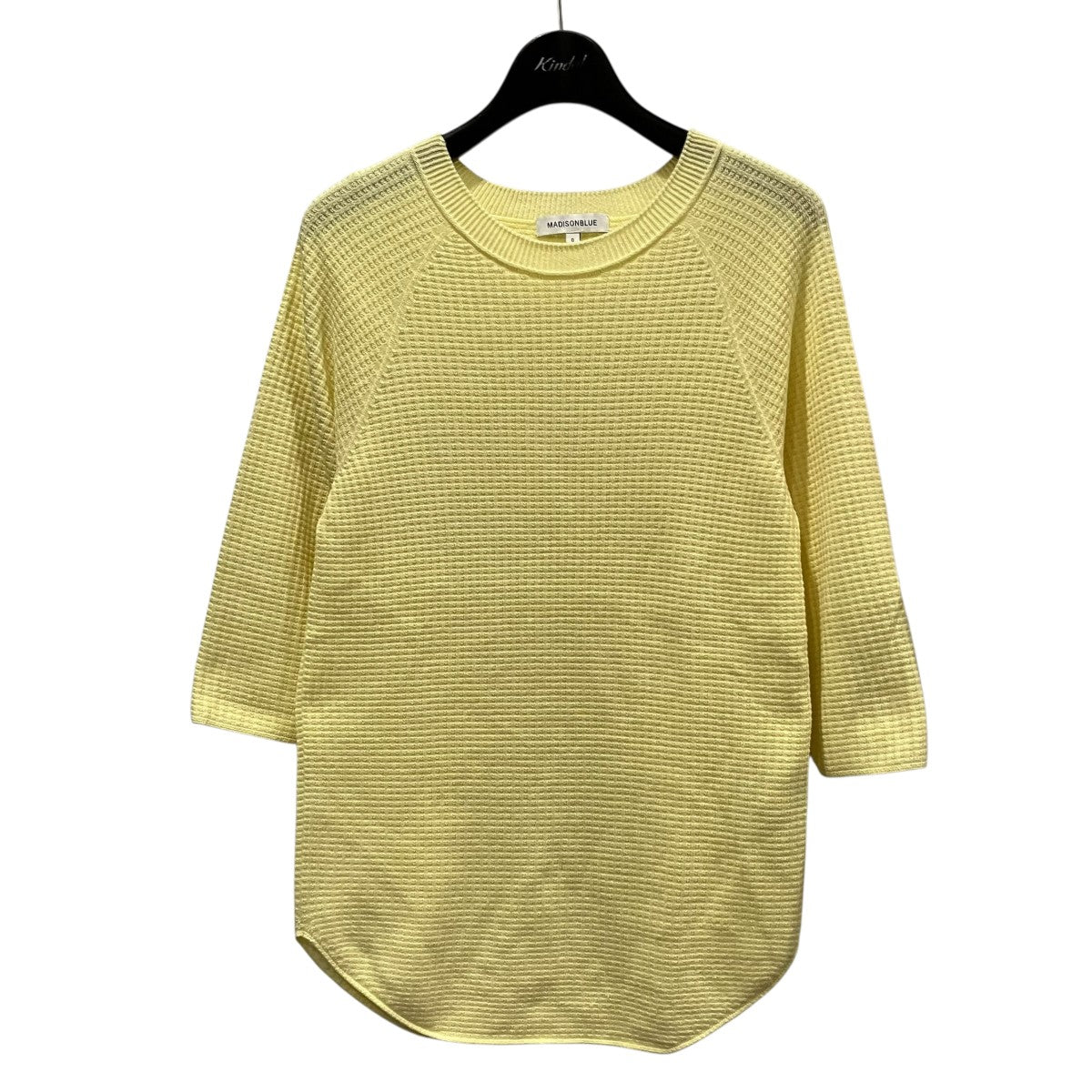 MADISON BLUE BASE BALL WAFFLE TEE7分袖サーマルカットソーMB191-8016 古着・中古-1枚目のアイテム画像