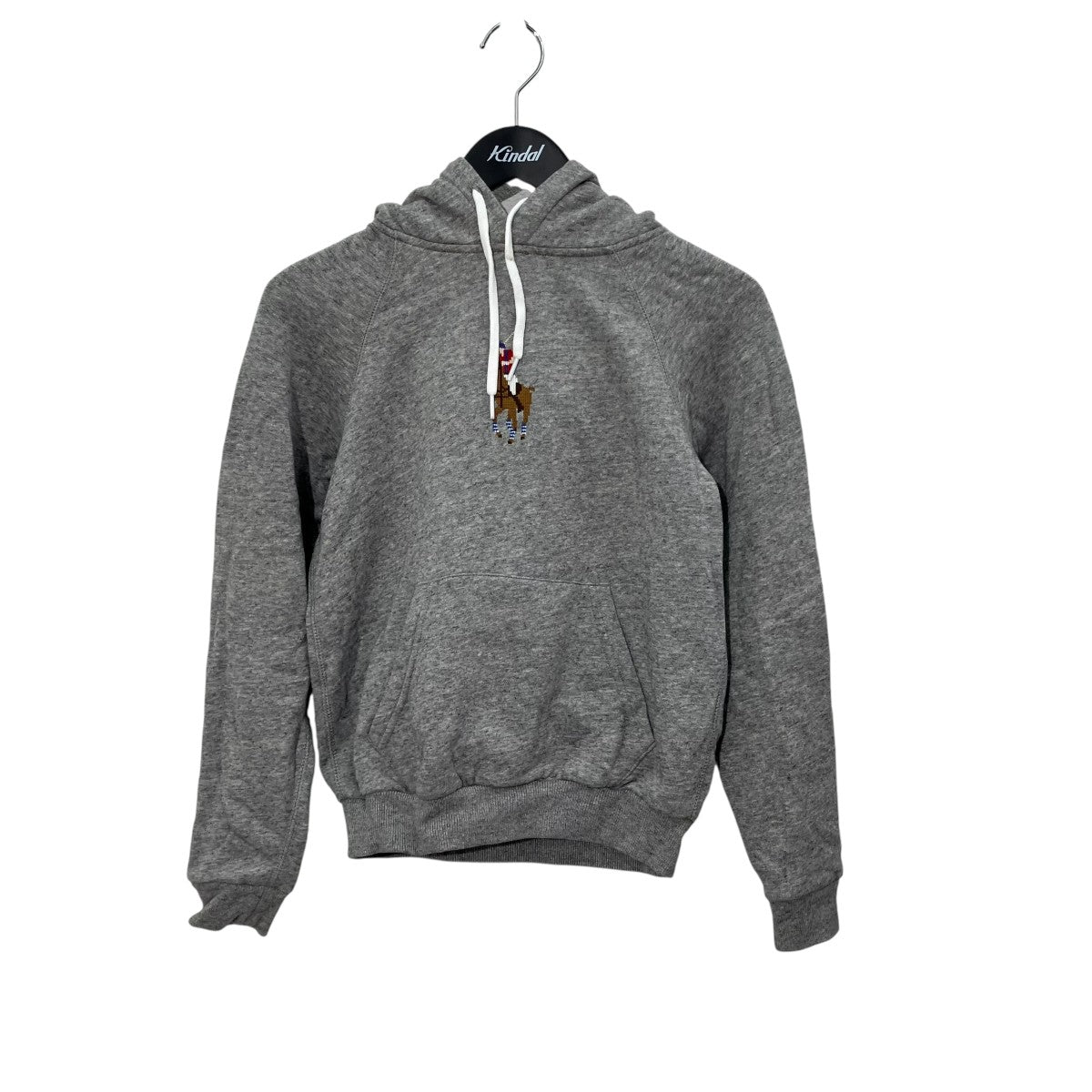 POLO RALPH LAUREN Cross-stitch logo hoodieプルオーバーパーカーEE2865 古着・中古-1枚目のアイテム画像