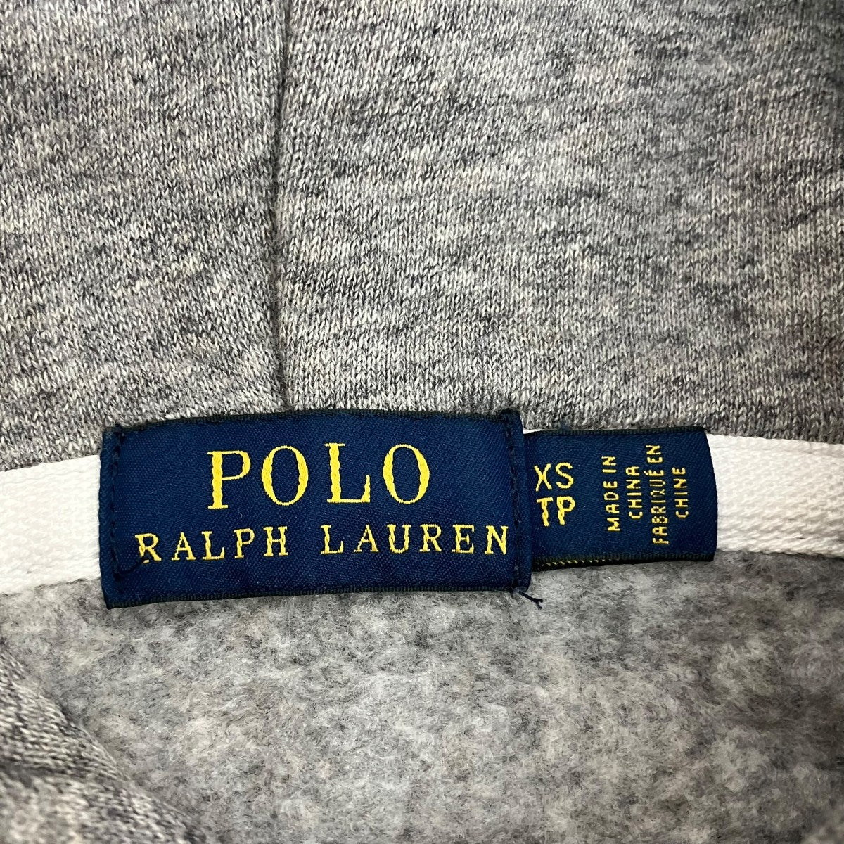 POLO RALPH LAUREN Cross-stitch logo hoodieプルオーバーパーカーEE2865 古着・中古-6枚目のアイテム画像