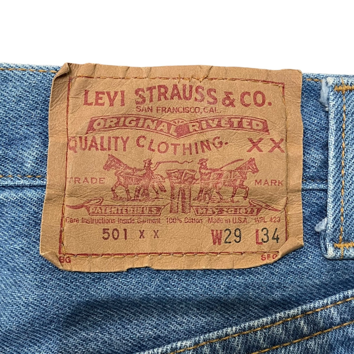 LEVI’S デニムパンツ501-0000 古着・中古-5枚目のアイテム画像
