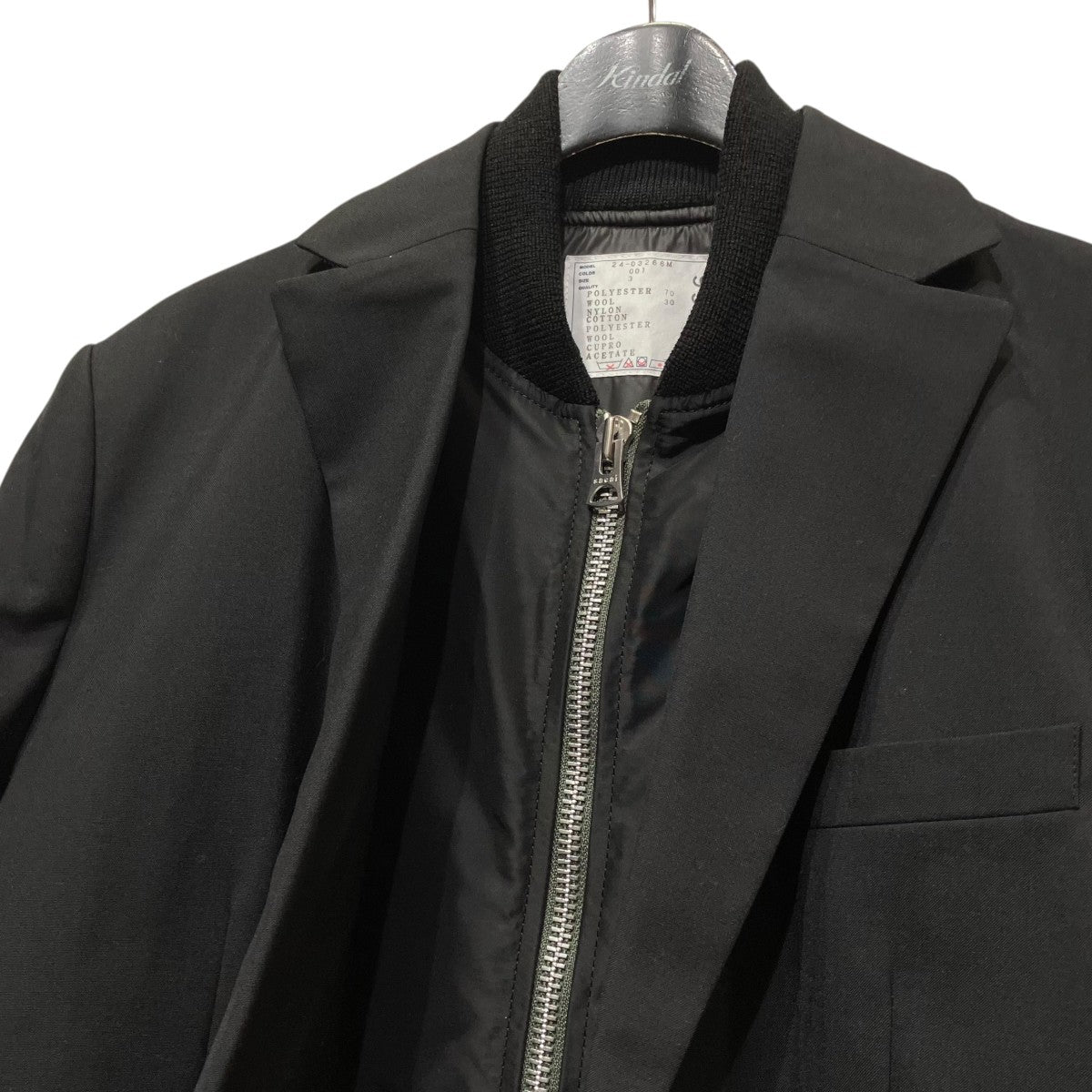 sacai MA-1ドッキングテーラードジャケット24-03266M 古着・中古-5枚目のアイテム画像
