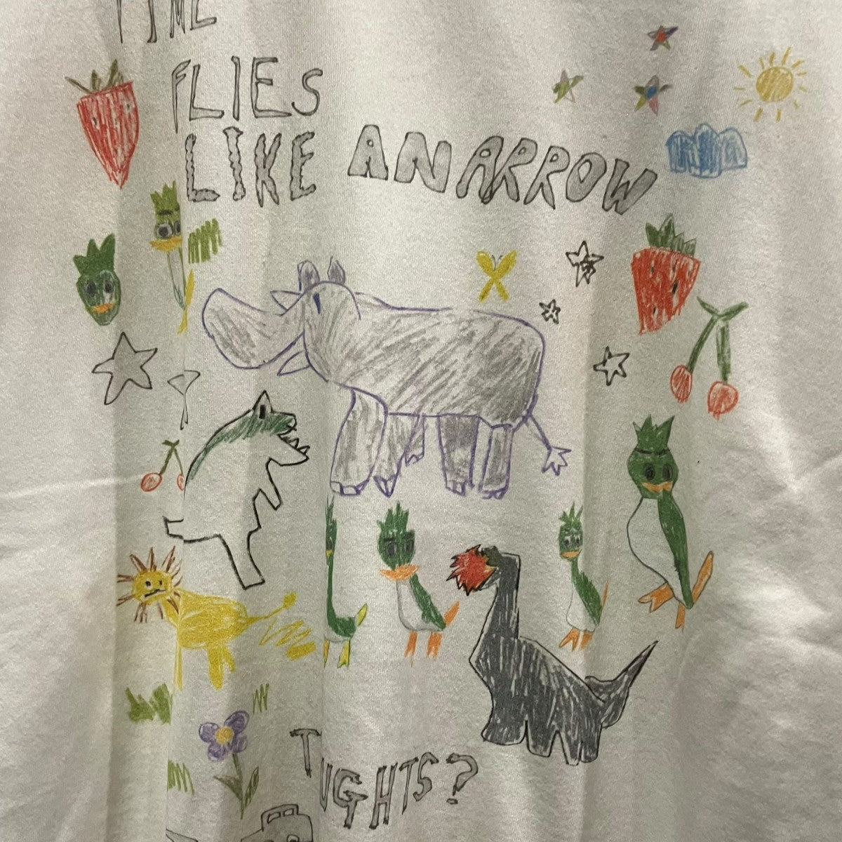 Maison MIHARA YASUHIRO 26SSヴィンテージ加工プリントTシャツJ16TS831-0 古着・中古-4枚目のアイテム画像