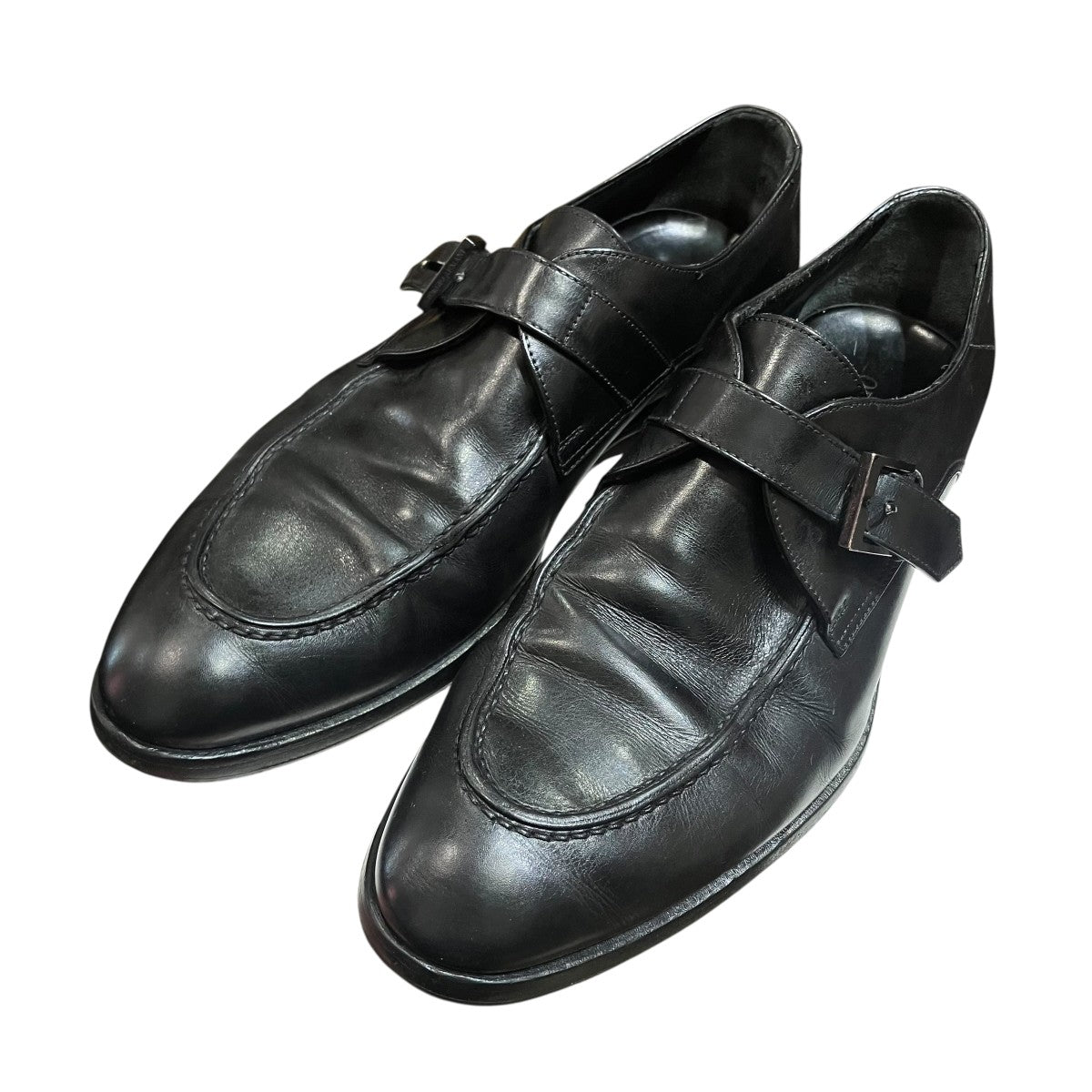 GIORGIO ARMANI モンクストラップシューズ 古着・中古-1枚目のアイテム画像