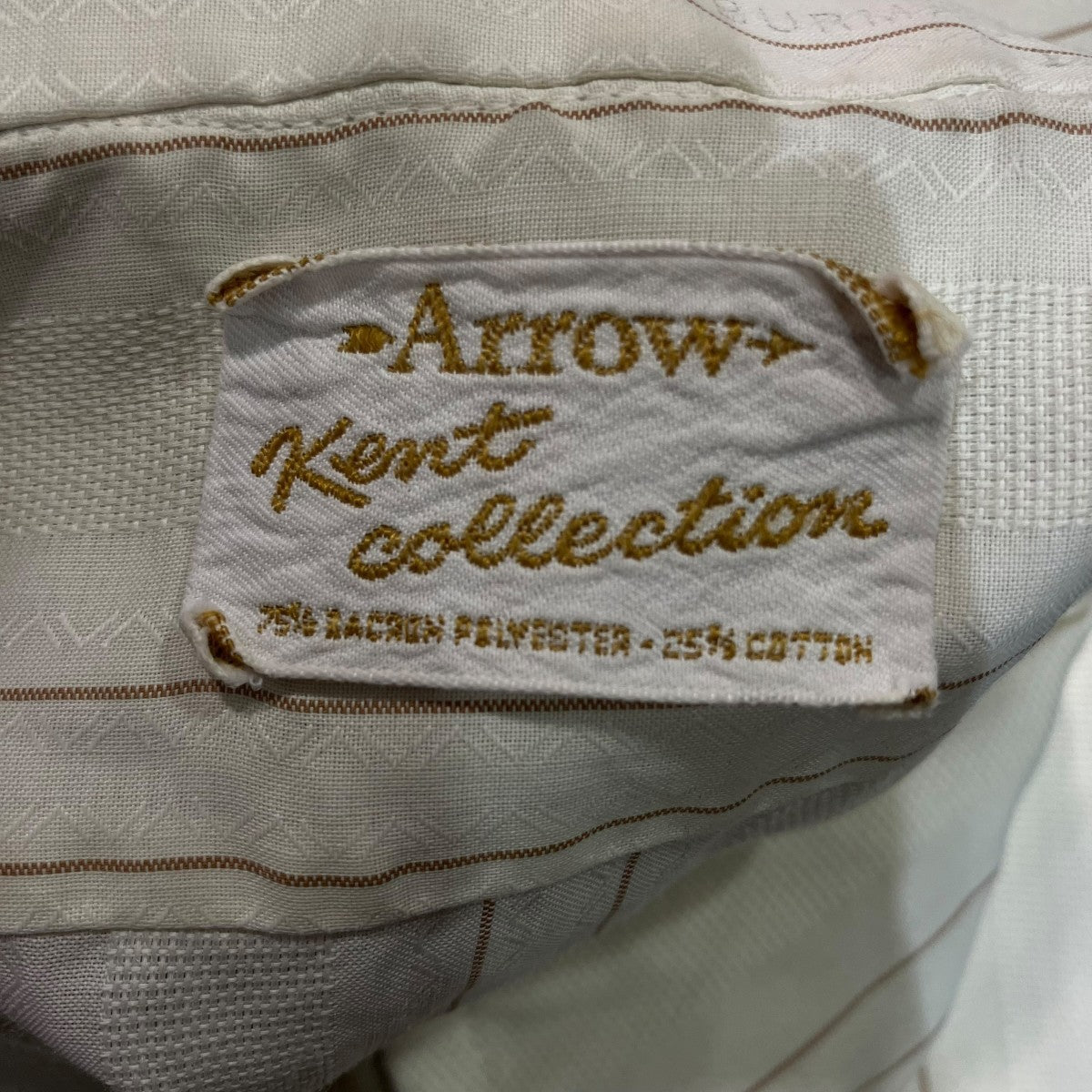 ARROW 70sストライプシャツ 古着・中古-6枚目のアイテム画像