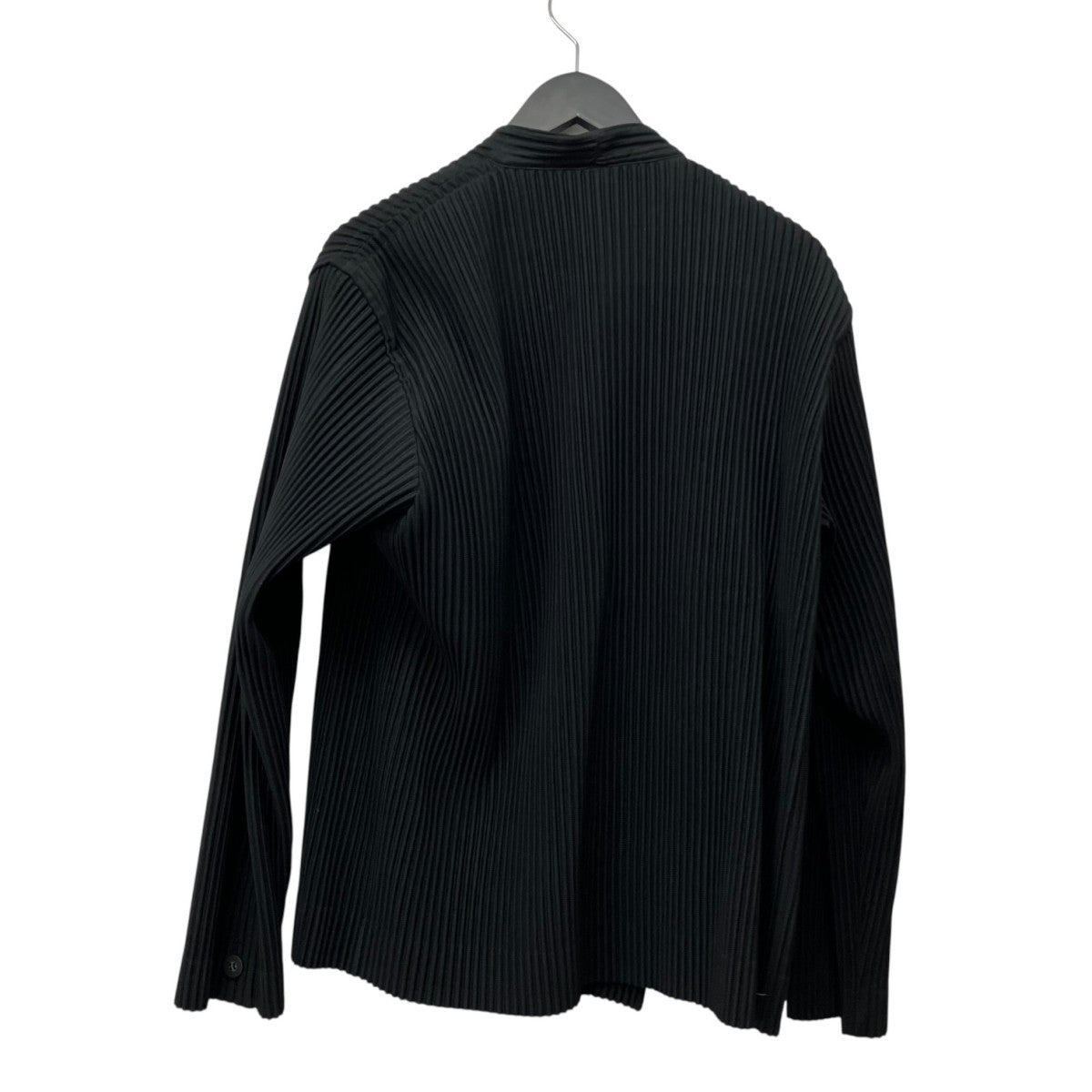 HOMME PLISSE ISSEY MIYAKE プリーツノーカラージャケットHP21JD166 古着・中古-2枚目のアイテム画像