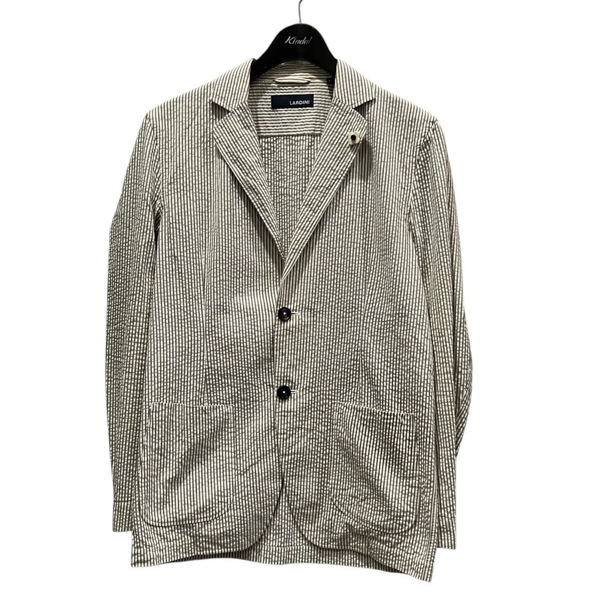 LARDINI ストライプテーラードジャケットJK.943 古着・中古-1枚目のアイテム画像
