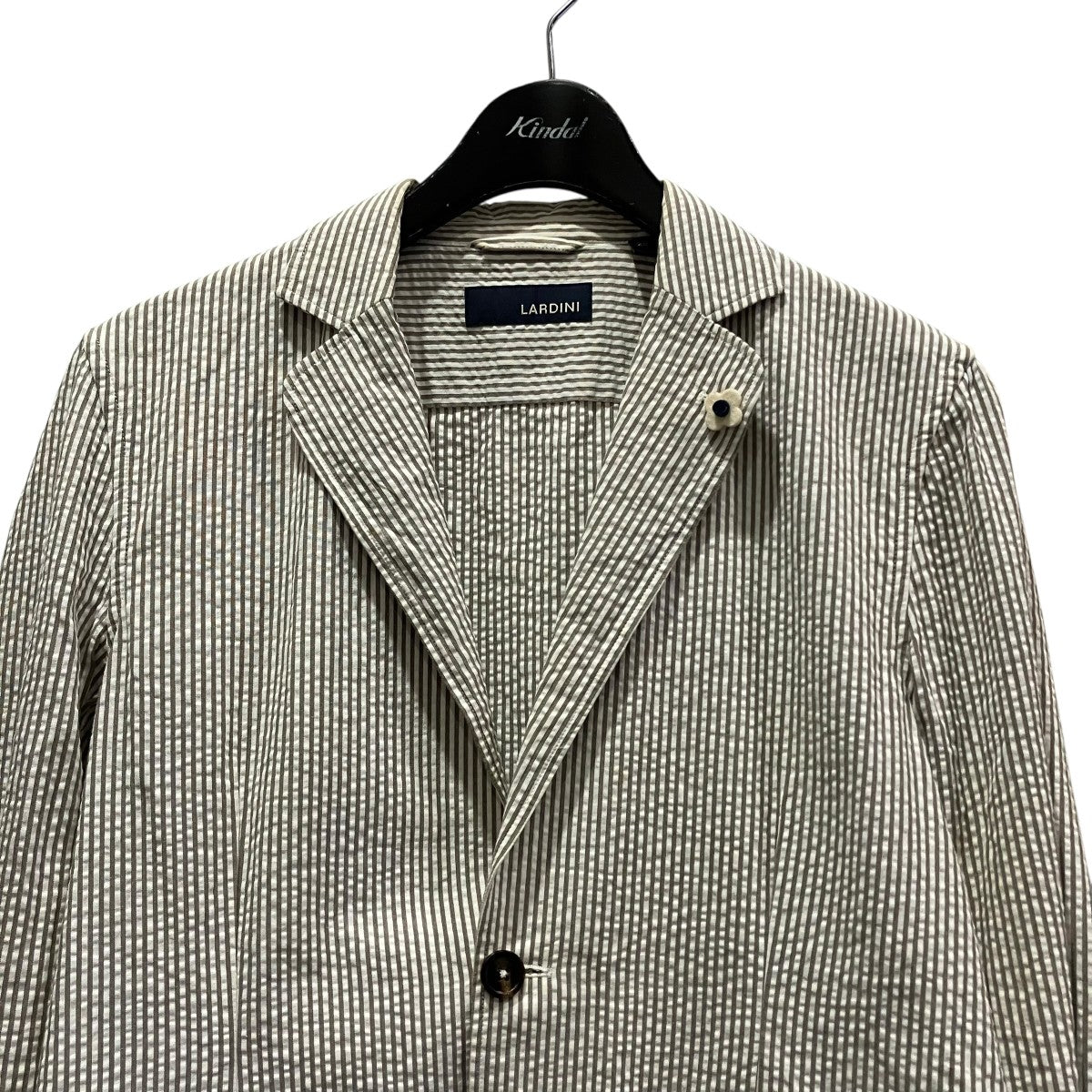 LARDINI ストライプテーラードジャケットJK.943 古着・中古-3枚目のアイテム画像