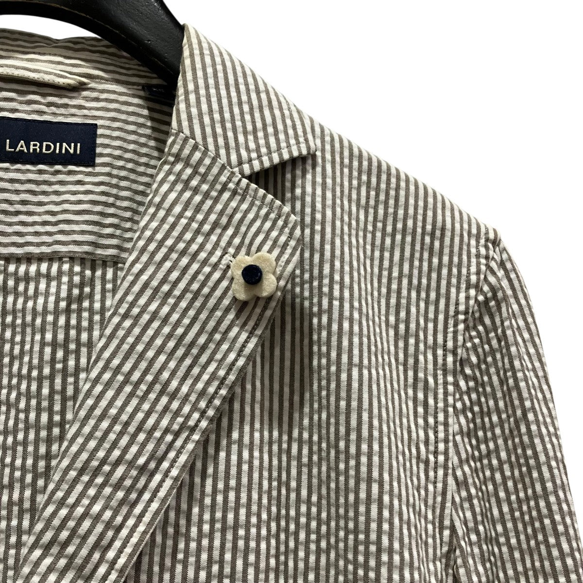 LARDINI ストライプテーラードジャケットJK.943 古着・中古-4枚目のアイテム画像