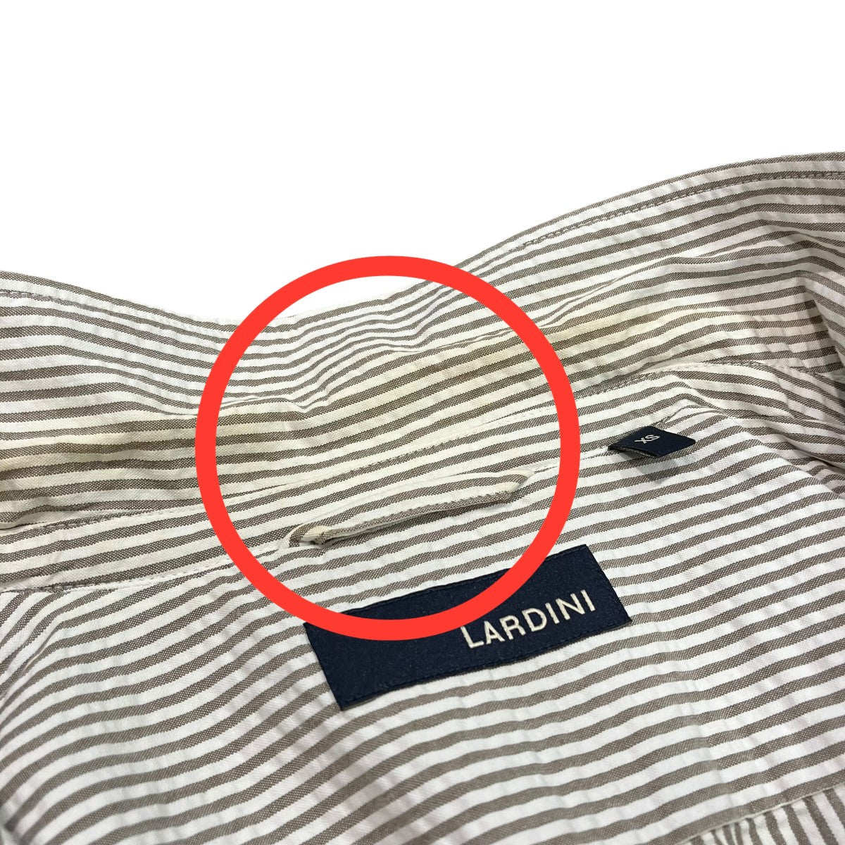 LARDINI ストライプテーラードジャケットJK.943 古着・中古-8枚目のアイテム画像
