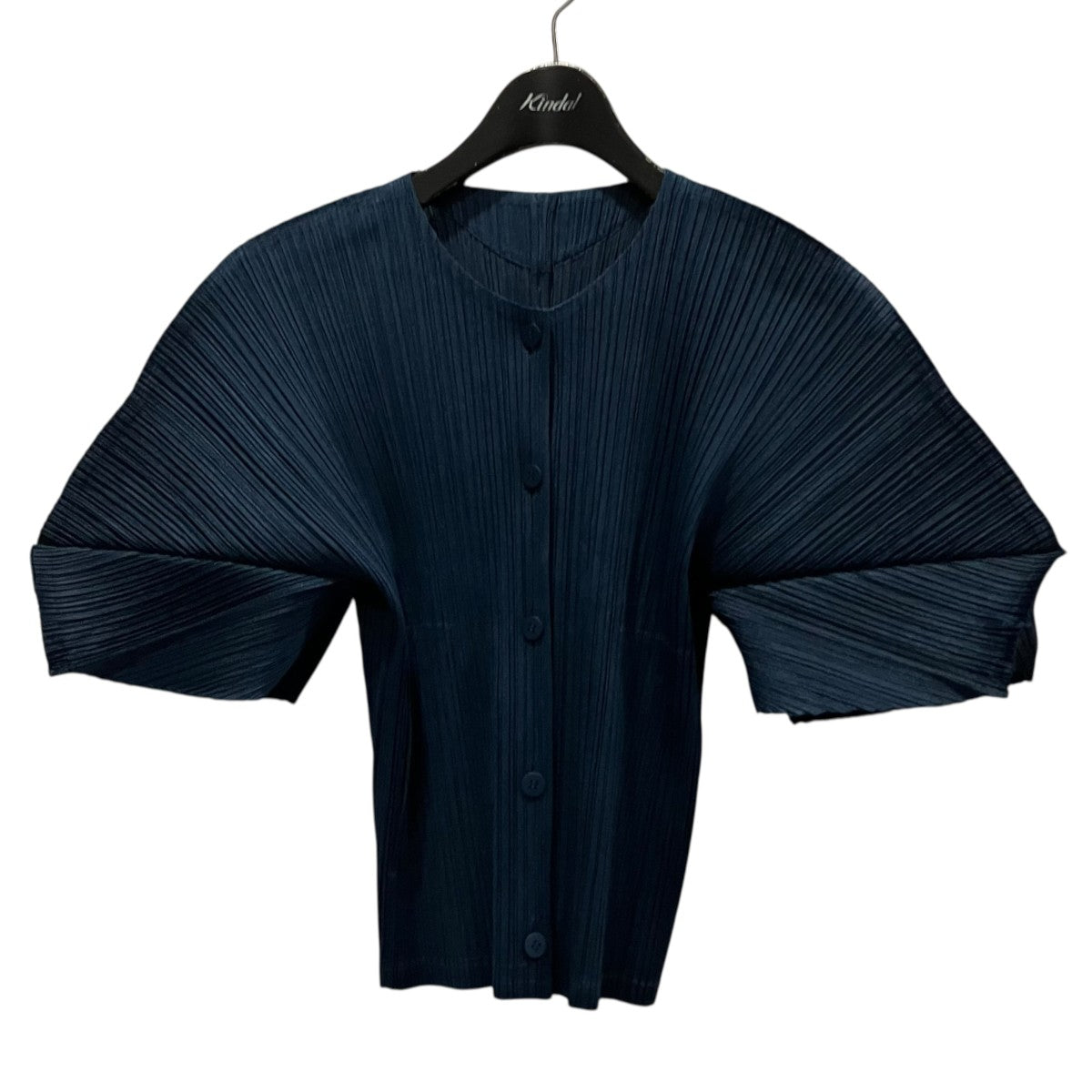 PLEATS PLEASE プリーツ半袖カーディガンPP51JO142 古着・中古-1枚目のアイテム画像