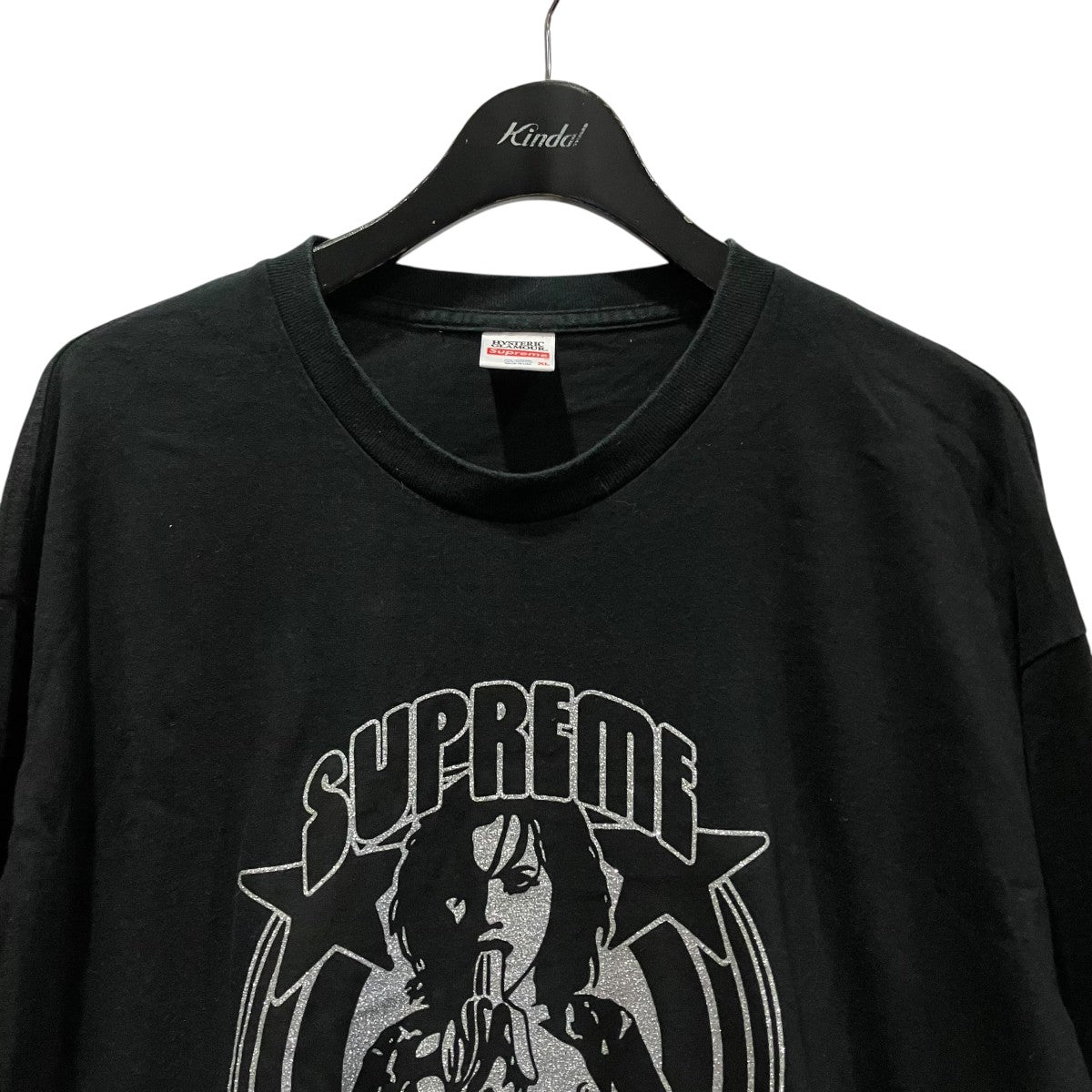 ラメプリント長袖Tシャツ