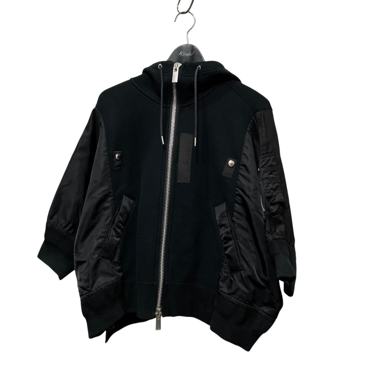 sacai 切替ジップパーカー21-05577 古着・中古-1枚目のアイテム画像