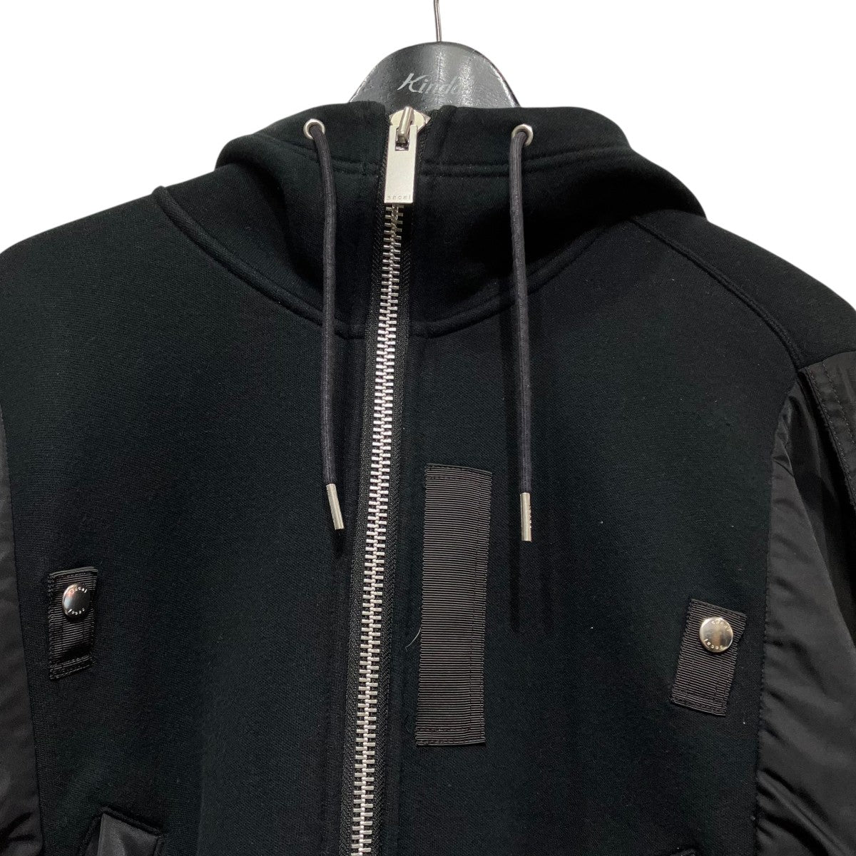 sacai 切替ジップパーカー21-05577 古着・中古-3枚目のアイテム画像