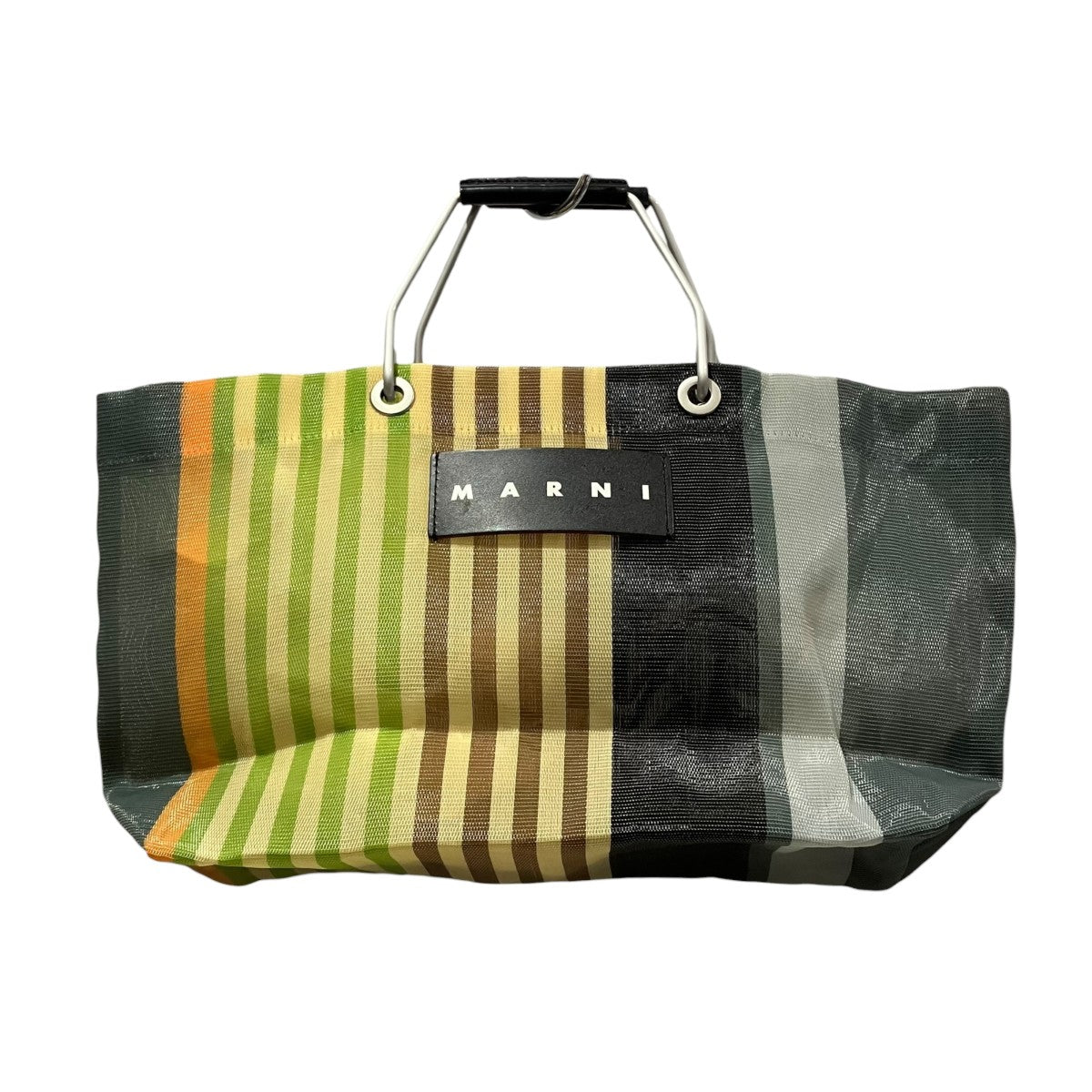MARNI ストライプトートバッグ 古着・中古-1枚目のアイテム画像
