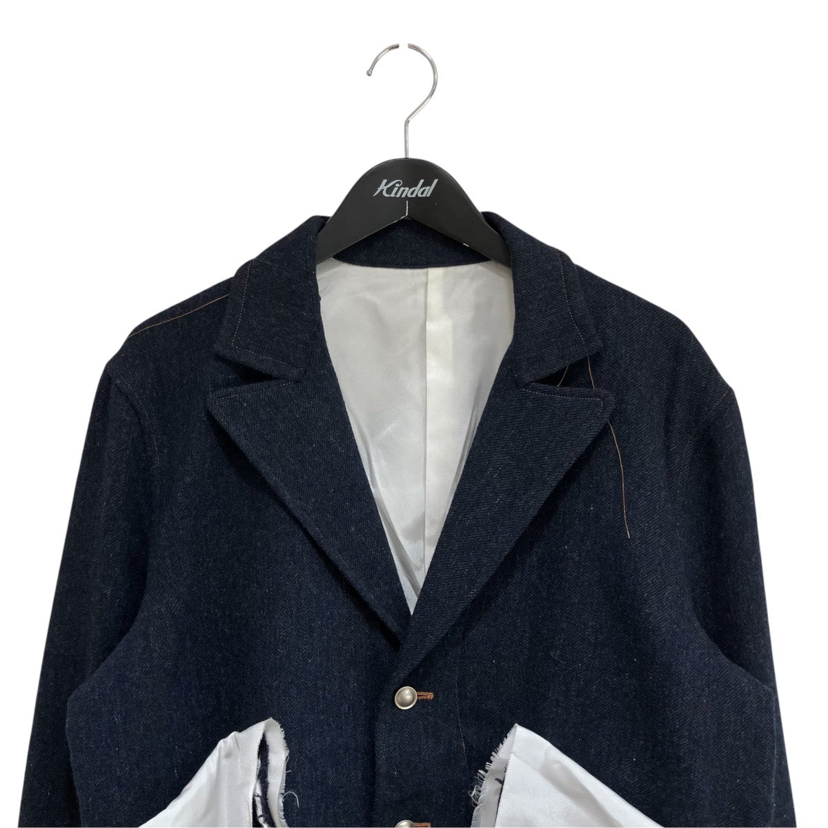sulvam WOOL-DENIM LONG SLEEVE JACKETウールデニムロングスリーブジャケットSS-J04-400 古着・中古-3枚目のアイテム画像