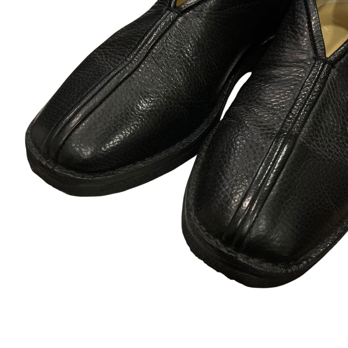 LEMAIRE(ルメール) Flat Piped Slippersレザースリッポン ブラック