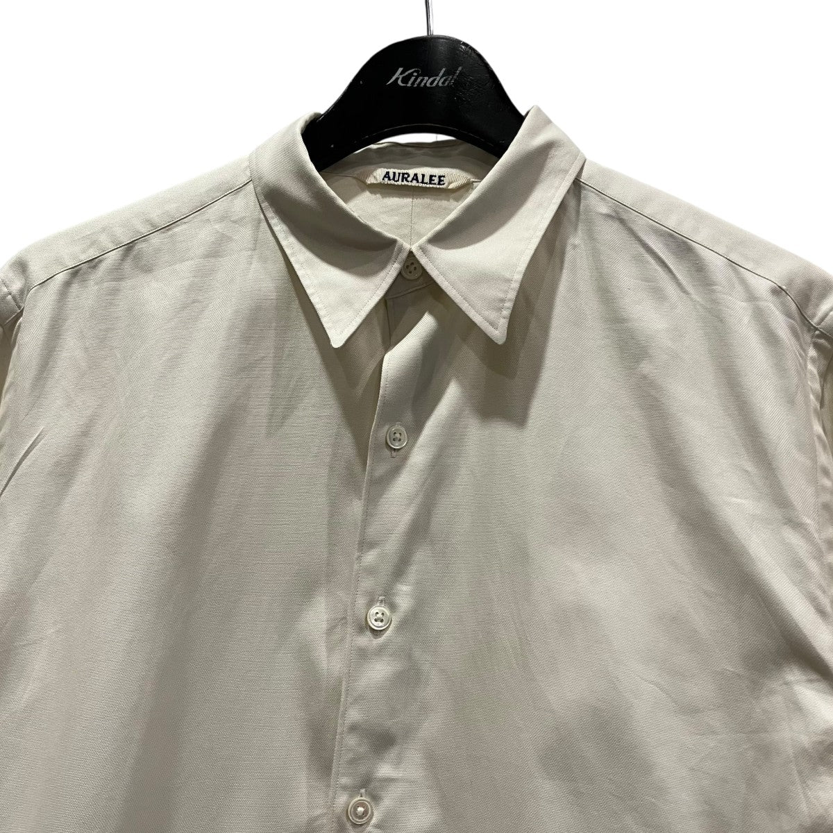 AURALEE FINX SHUTTLE OX SHIRTSオックスフォードシャツA21SS01FO 古着・中古-3枚目のアイテム画像