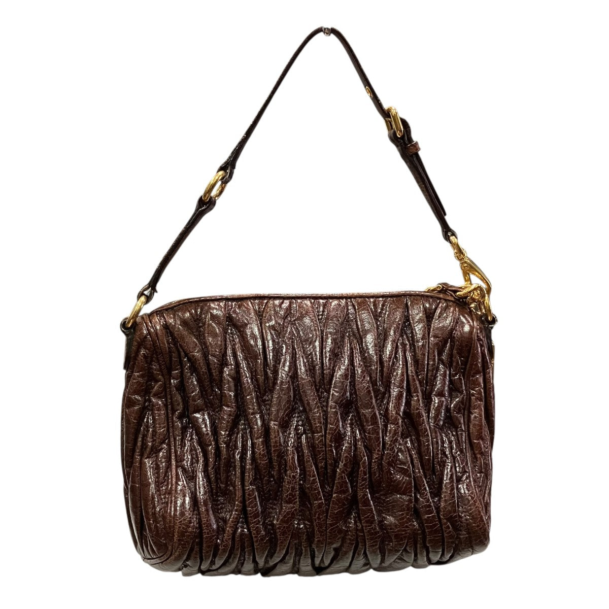 MIU MIU マテラッセレザーショルダーバッグ 古着・中古-2枚目のアイテム画像