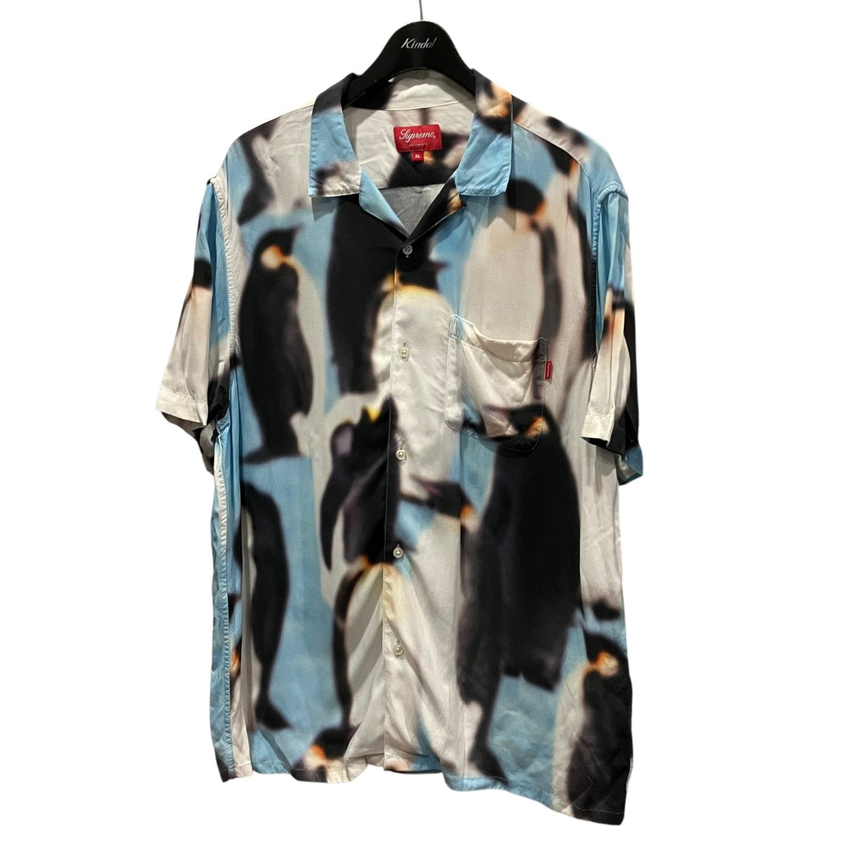 Supreme Penguins Rayon S S Shirtペンギンレーヨンシャツ 古着・中古-1枚目のアイテム画像