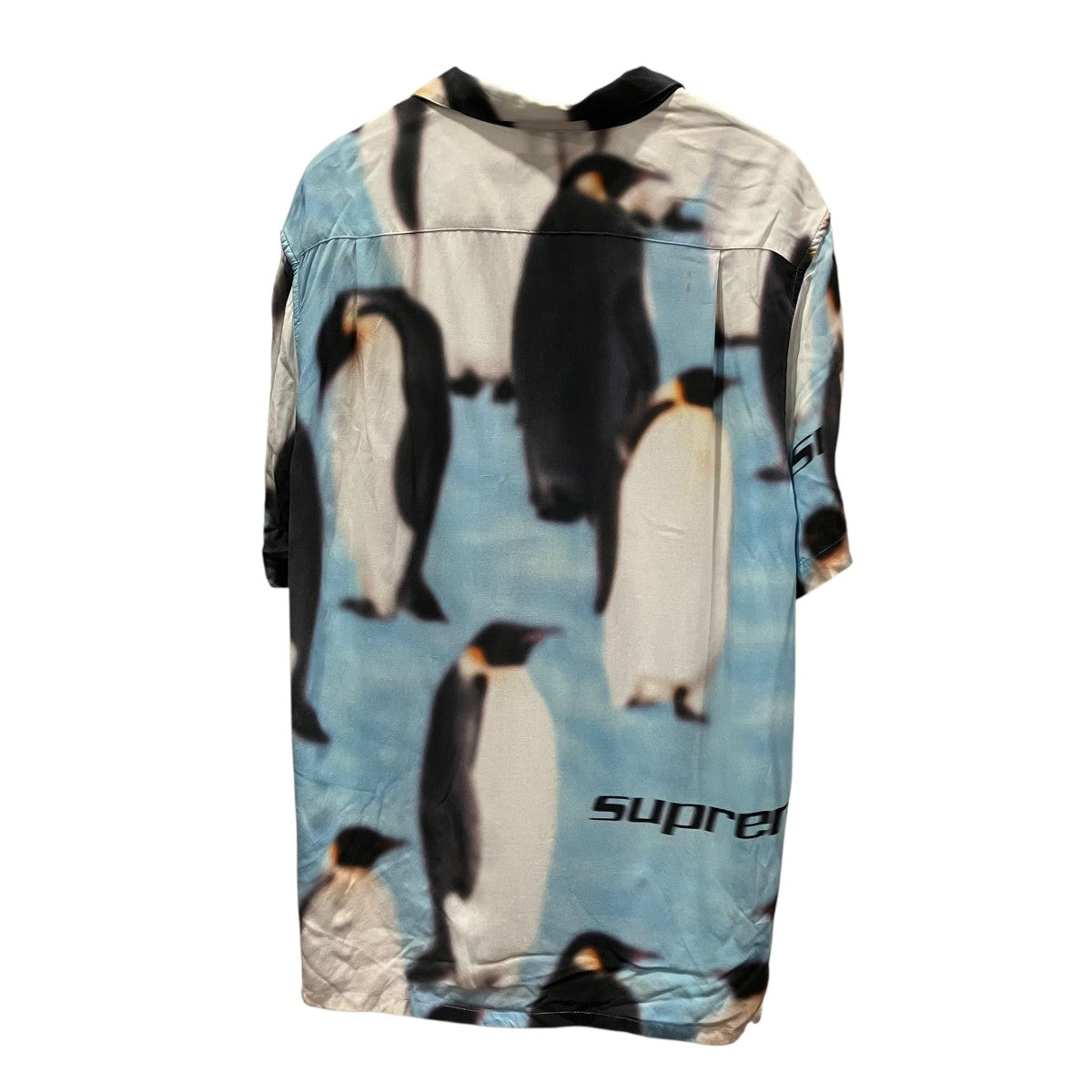 Supreme Penguins Rayon S S Shirtペンギンレーヨンシャツ 古着・中古-2枚目のアイテム画像
