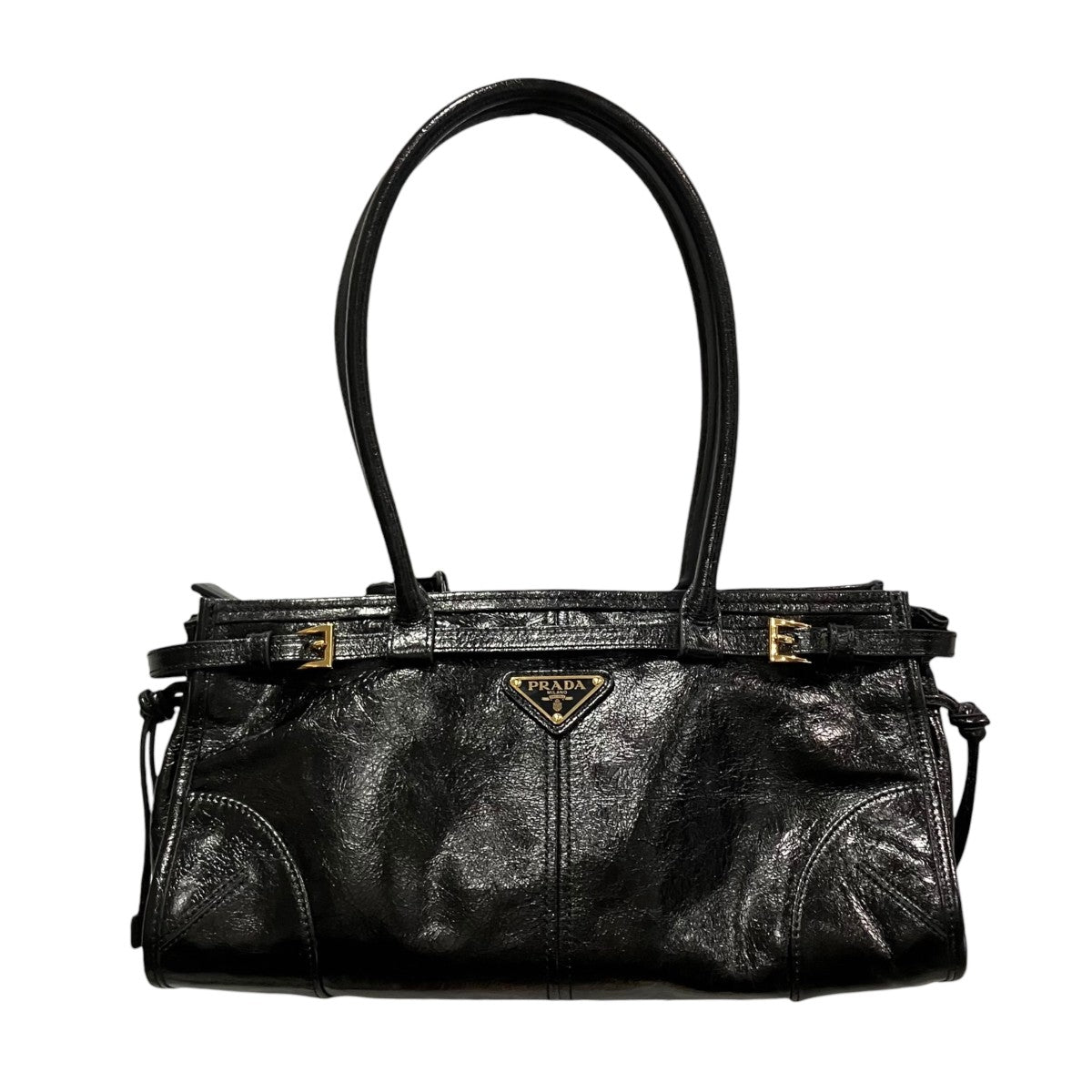 PRADA ボニーミディアムレザー スモール ハンドバッグ 古着・中古-1枚目のアイテム画像