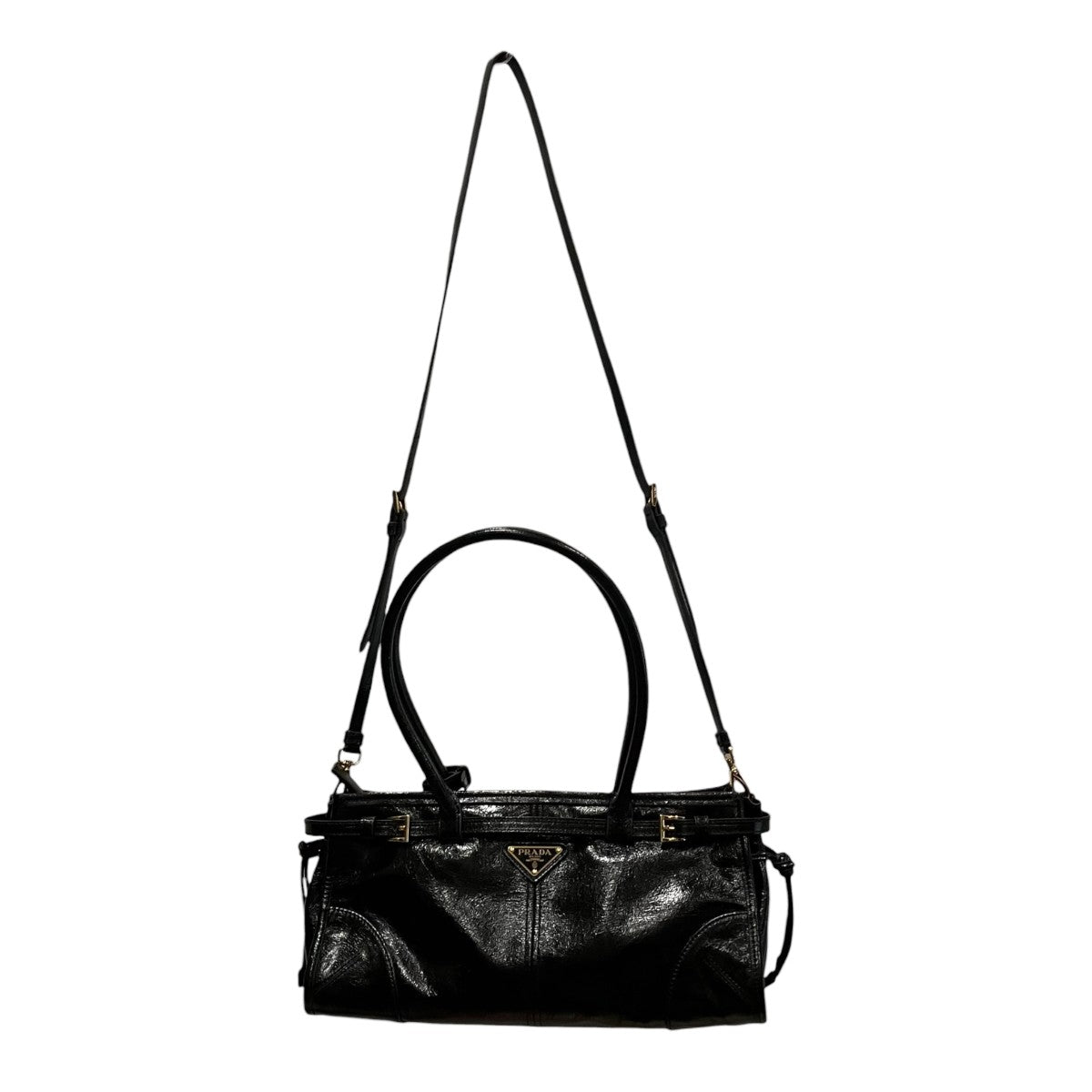 PRADA ボニーミディアムレザー スモール ハンドバッグ 古着・中古-5枚目のアイテム画像