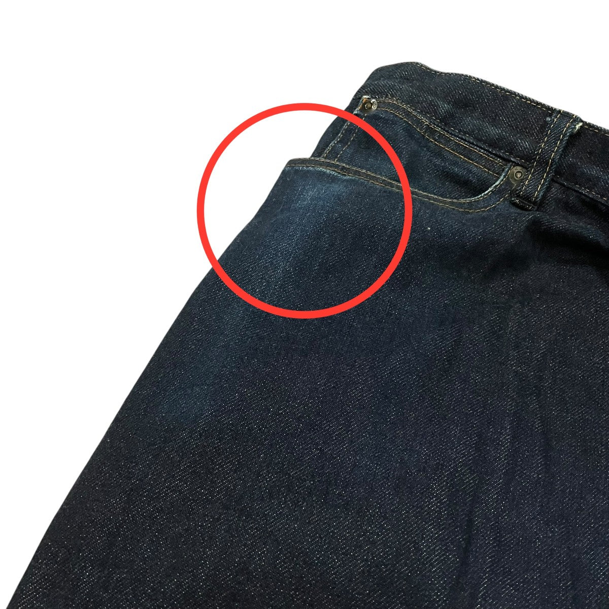 LAD MUSICIAN FRONT TUCK CROPPED DENIMデニムパンツ2116-507 古着・中古-7枚目のアイテム画像