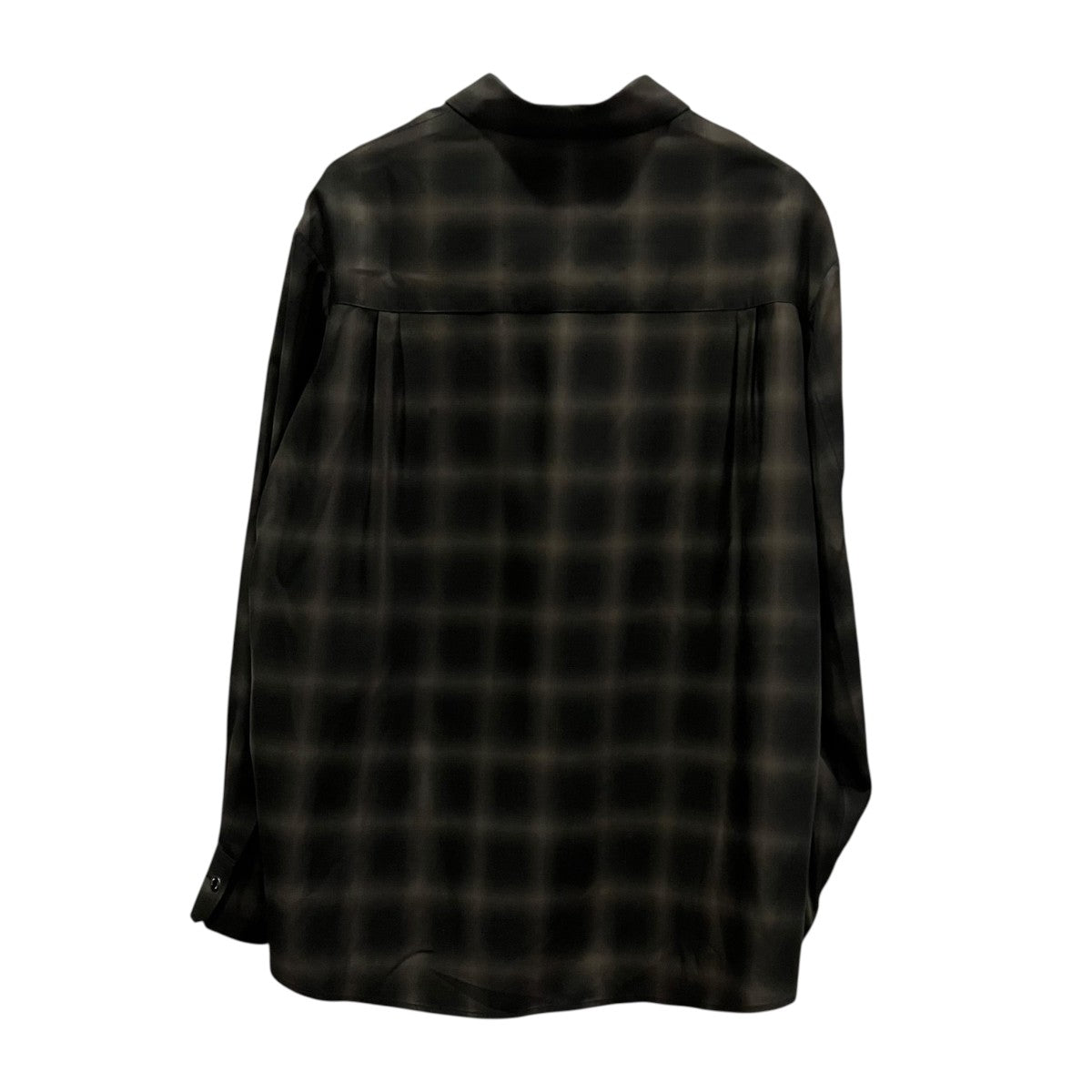 CULLNI Leather Pocket Check L S ShirtsレザーポケットシャツCU-042CK-ST 古着・中古-2枚目のアイテム画像
